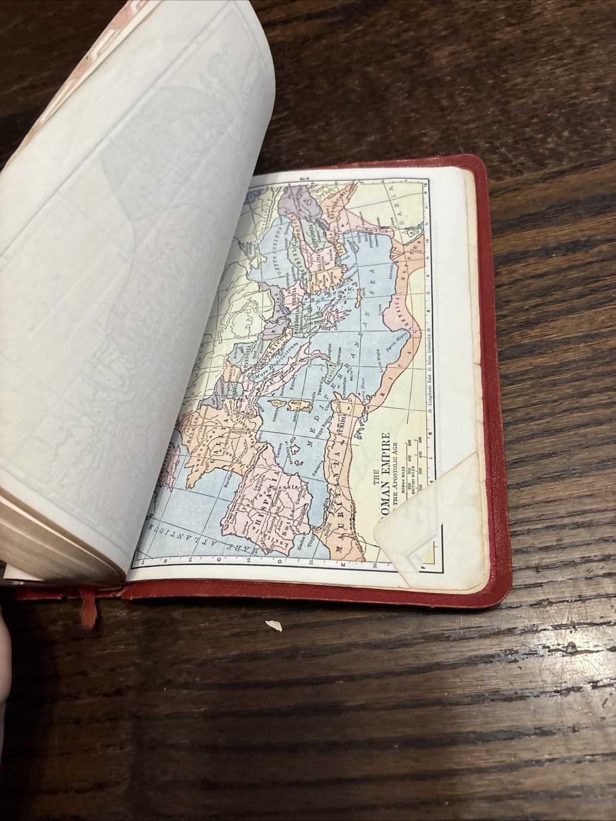 The New Chain Reference Bible Thompson B.B. Kirkbride Red Leather 1957 VINTAGE