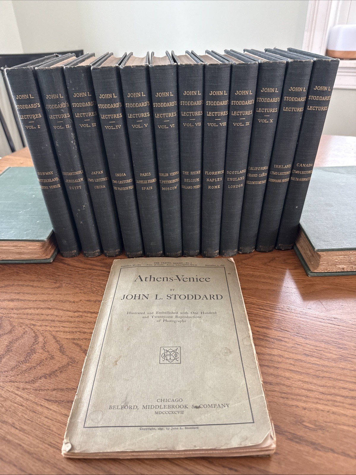 John L Stoddards Lectures – 1897 Complete 10 Vol Set +2 Supplementals Travelogue