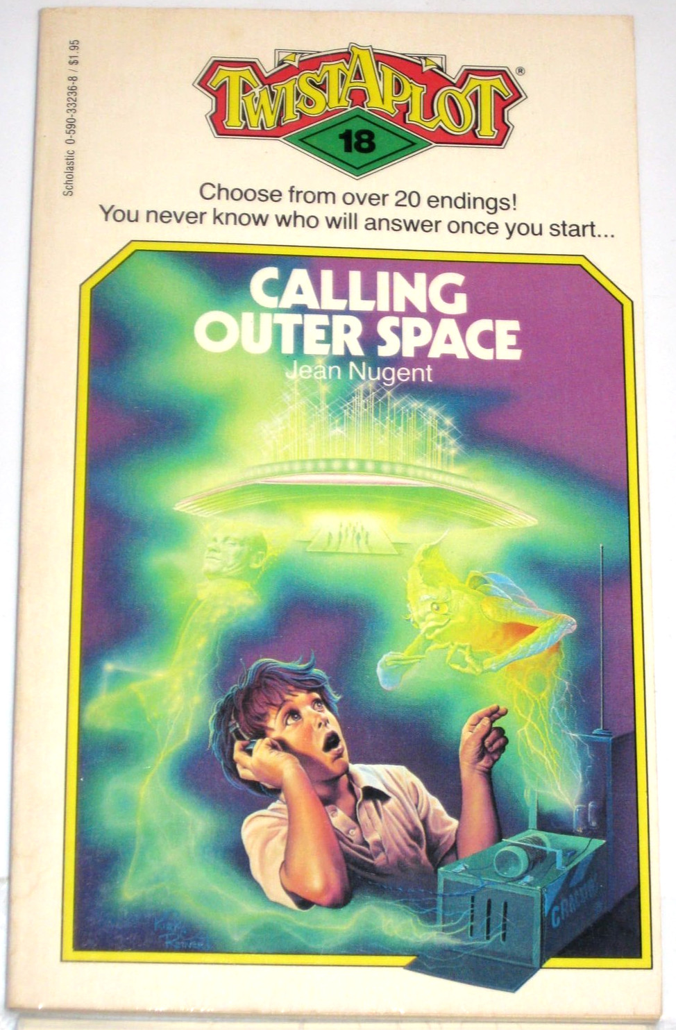 Twistaplot #18 Calling Outer Space Nugent Vintage Scholastic Children’s pb book