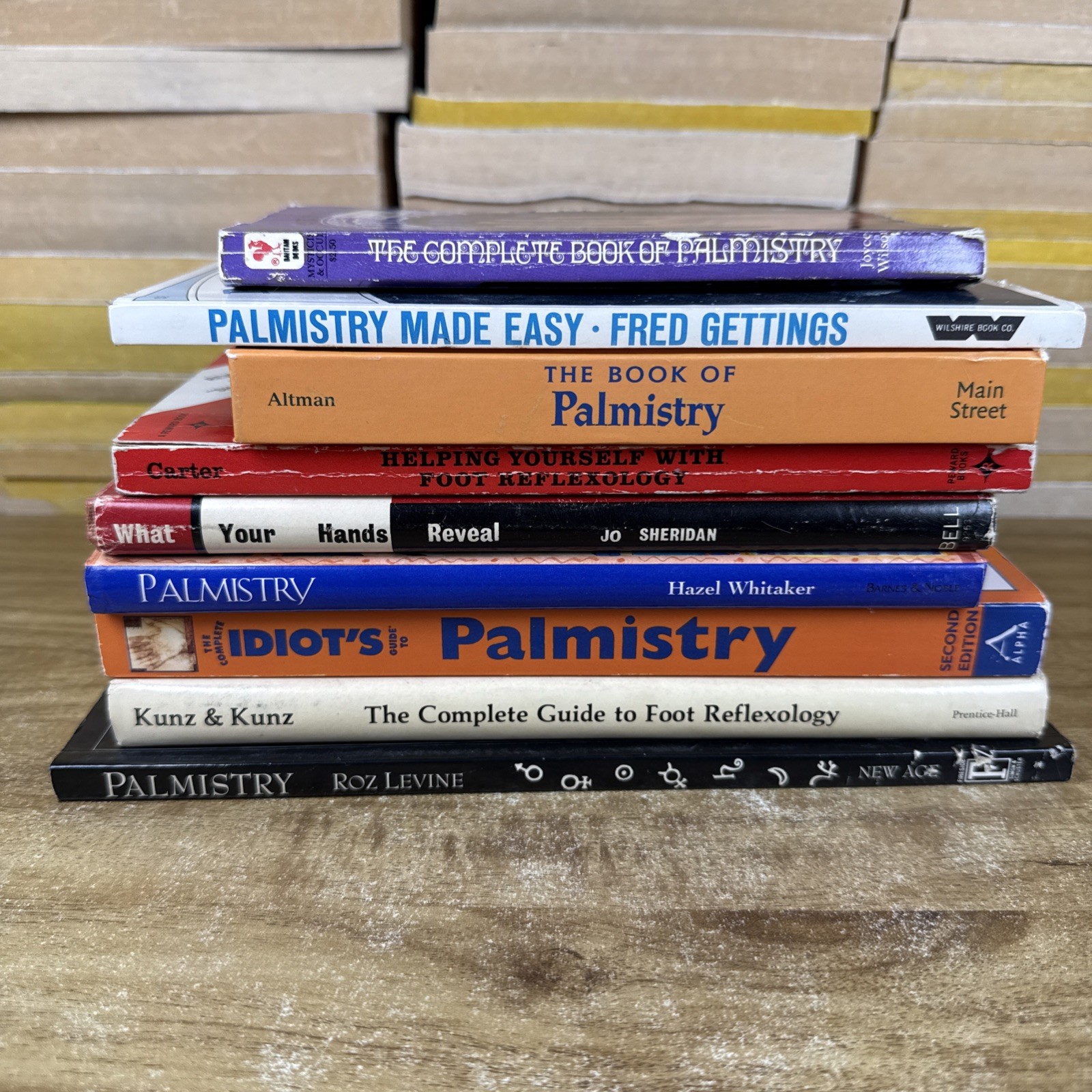 Lot Of 9 Palmistry Reflexology Books Fortune-Telling Divination