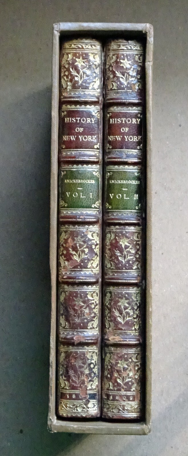 A History of New York From the Beginning of t/World 1809 Irving, Riviere Bindg