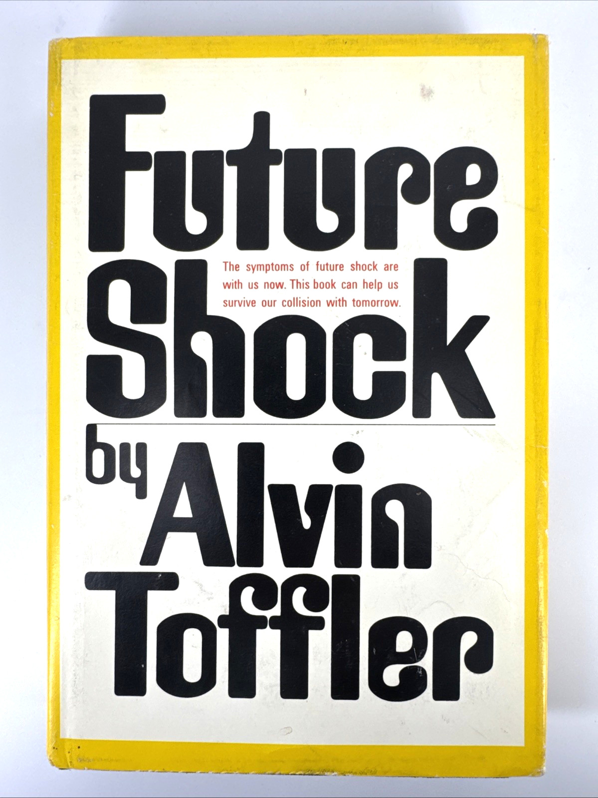 Future Shock 1970 Alvin Toffler HC DJ Book BCE Random House