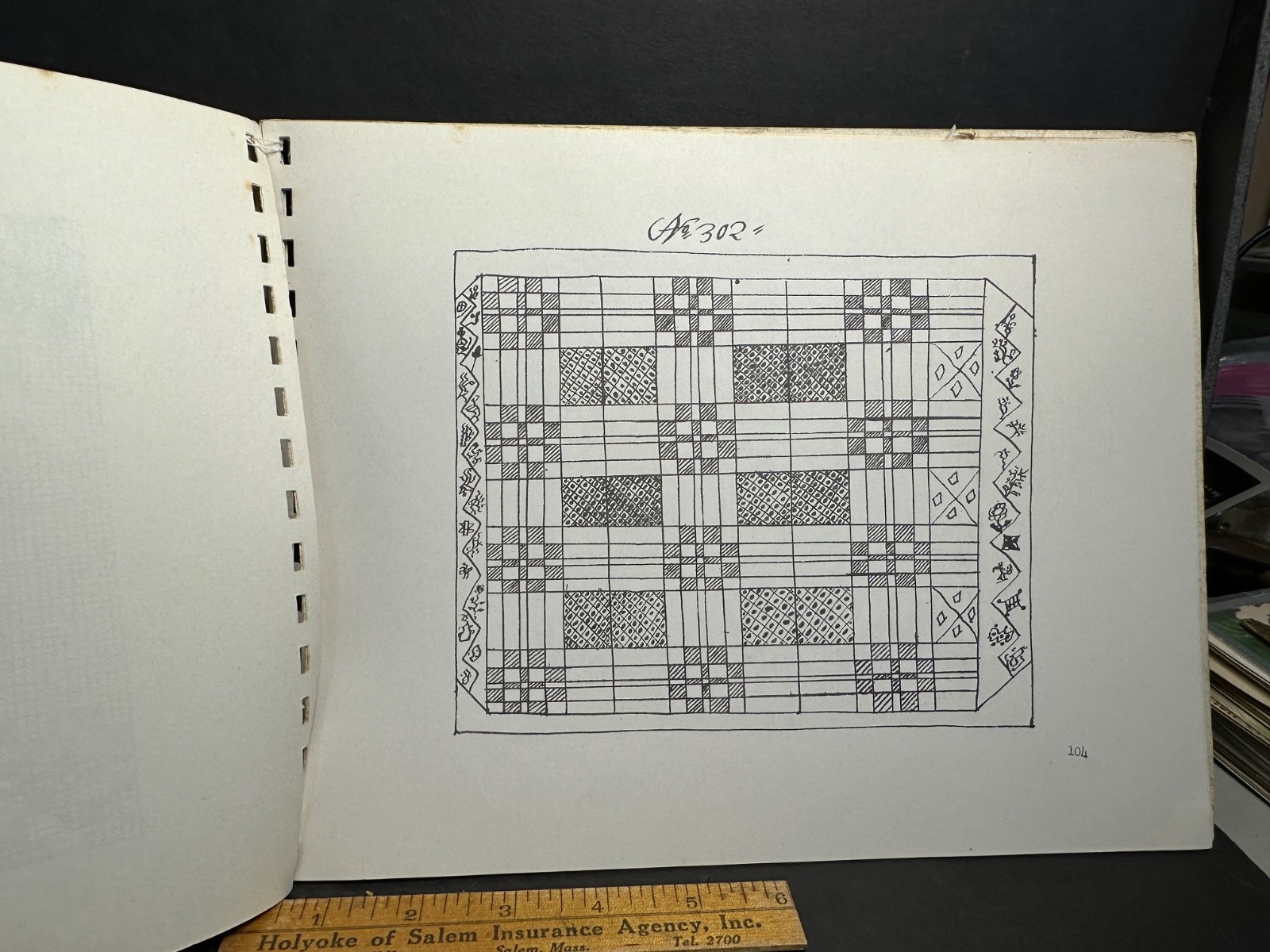 1961 A GERMAN WEAVER’S PATTERN BOOK 1784-1820, Nellie L. Galvin