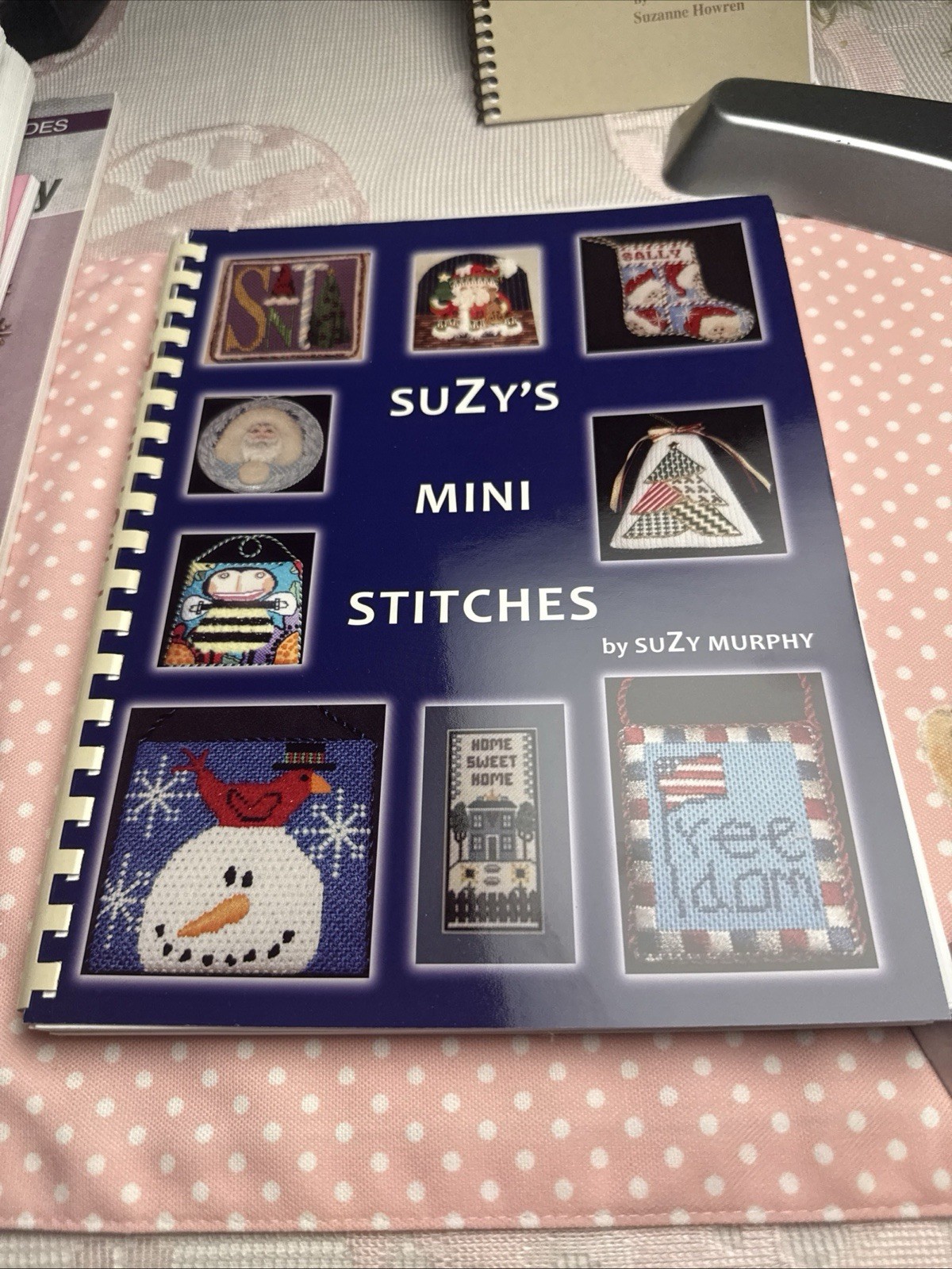 Suzy’s Mini Stitches by Suzy Murphy Comb Bound Needlepoint Book Rare