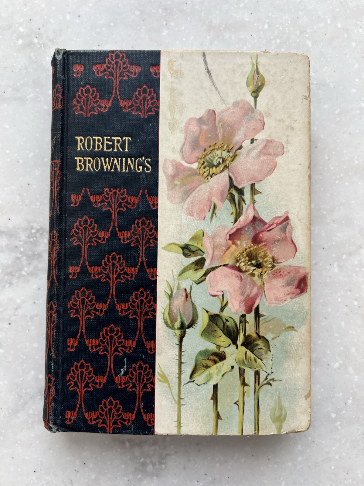 The Poetical Works of Robert Browning | Vintage Hardcover Ex-Library
