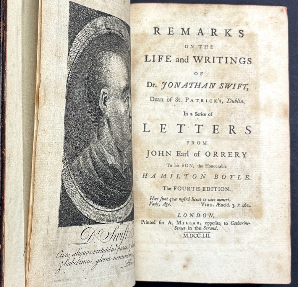 John Boyle / Remarks on the Life and Writings of Dr Jonathan Swift 1752