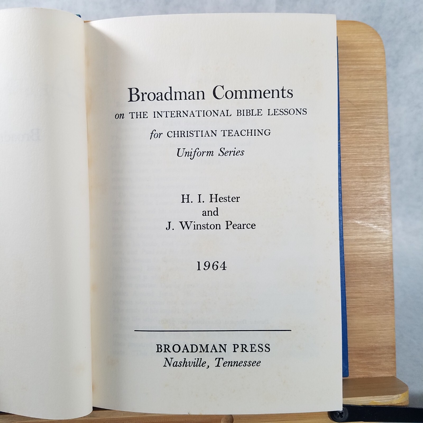 Broadman Comments: International Bible Lessons, 1964 Hardcover – Hester & Pearce