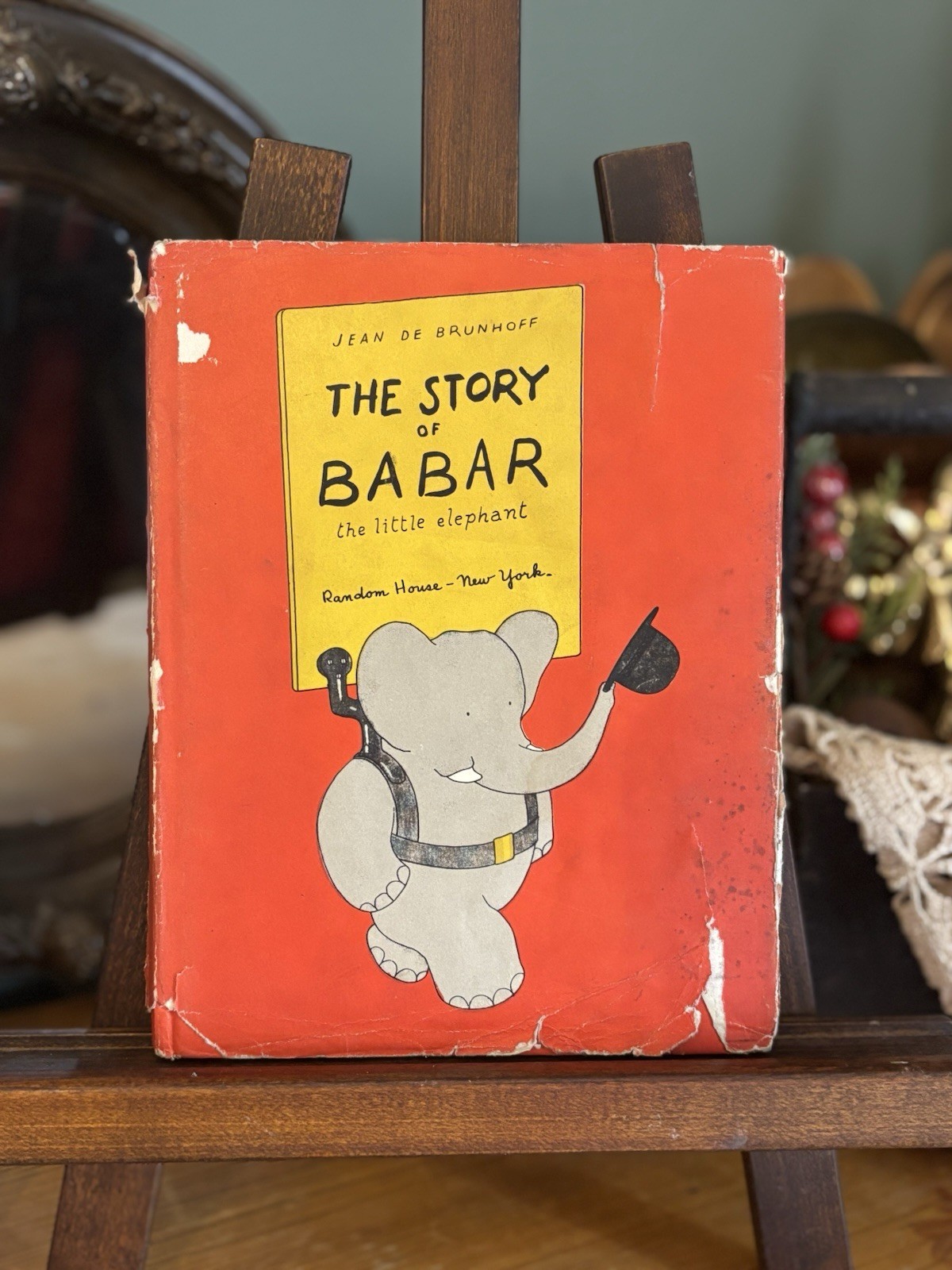 The Story Of Barbar The Little Elephant 1933 Random House Original Dust Jacket