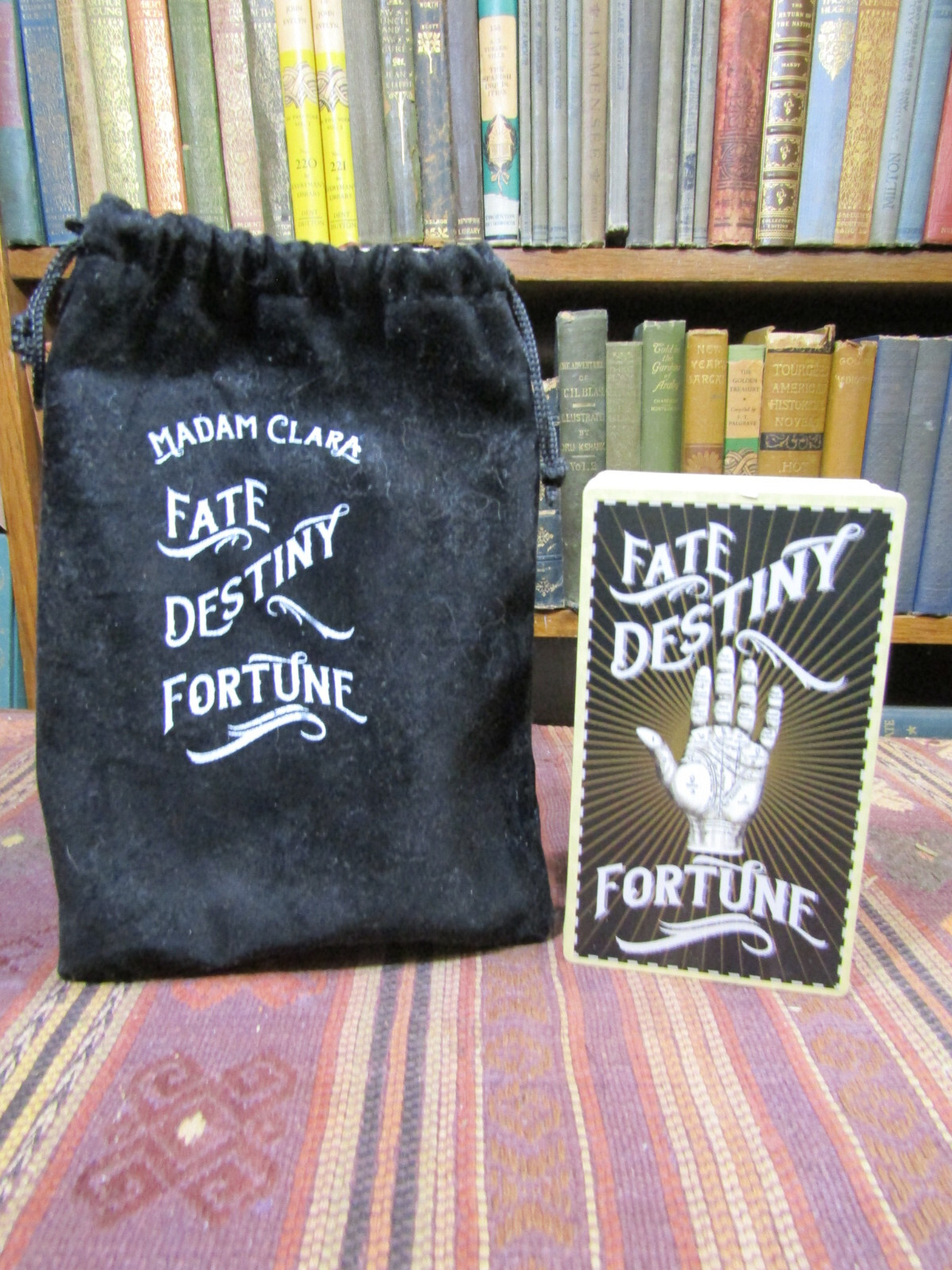 MADAM CLARA SEES ALL FORTUNE TAROT DECK AND DRAWSTRING BAG Kickstarter First Ed
