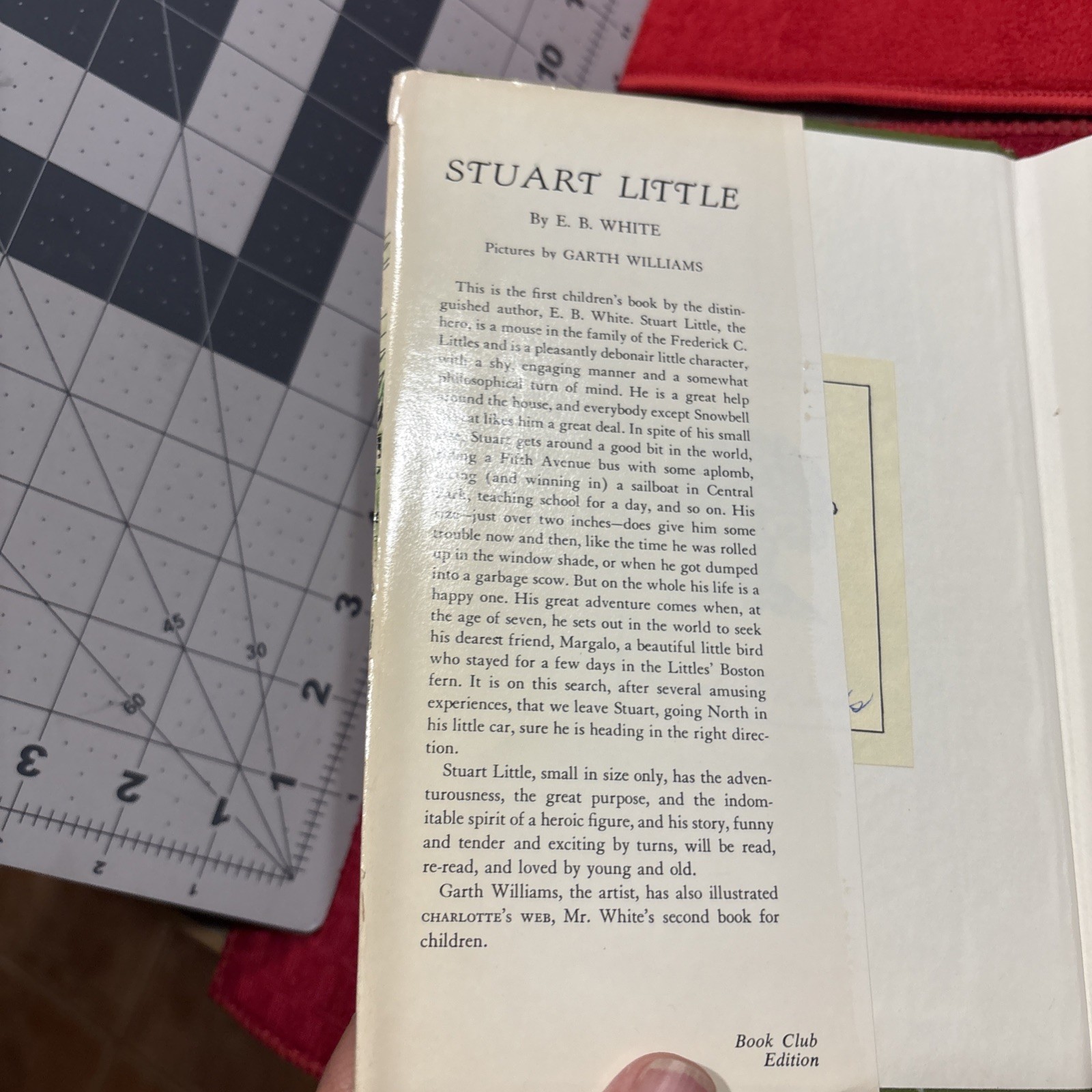 Stuart Little by E. B. White- 1945 -BOOK CLUB EDITION- Hardcover – Harper & Row