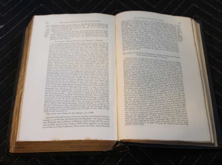 1837 John Foxe “Acts & Monuments” Volume II Egbert The Great to Arch Canterbury