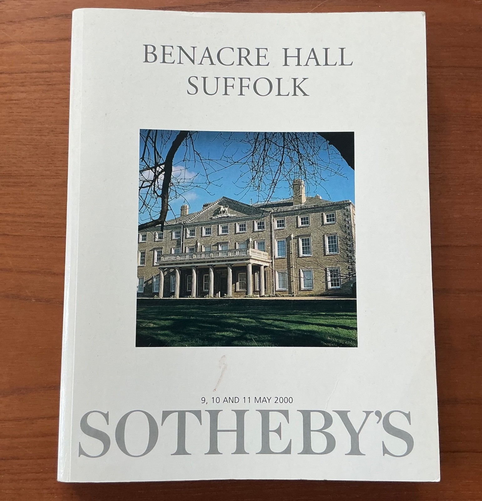 Benacre Hall Suffolk Sotheby’s Country House Auction Catalogue & Price List 2000