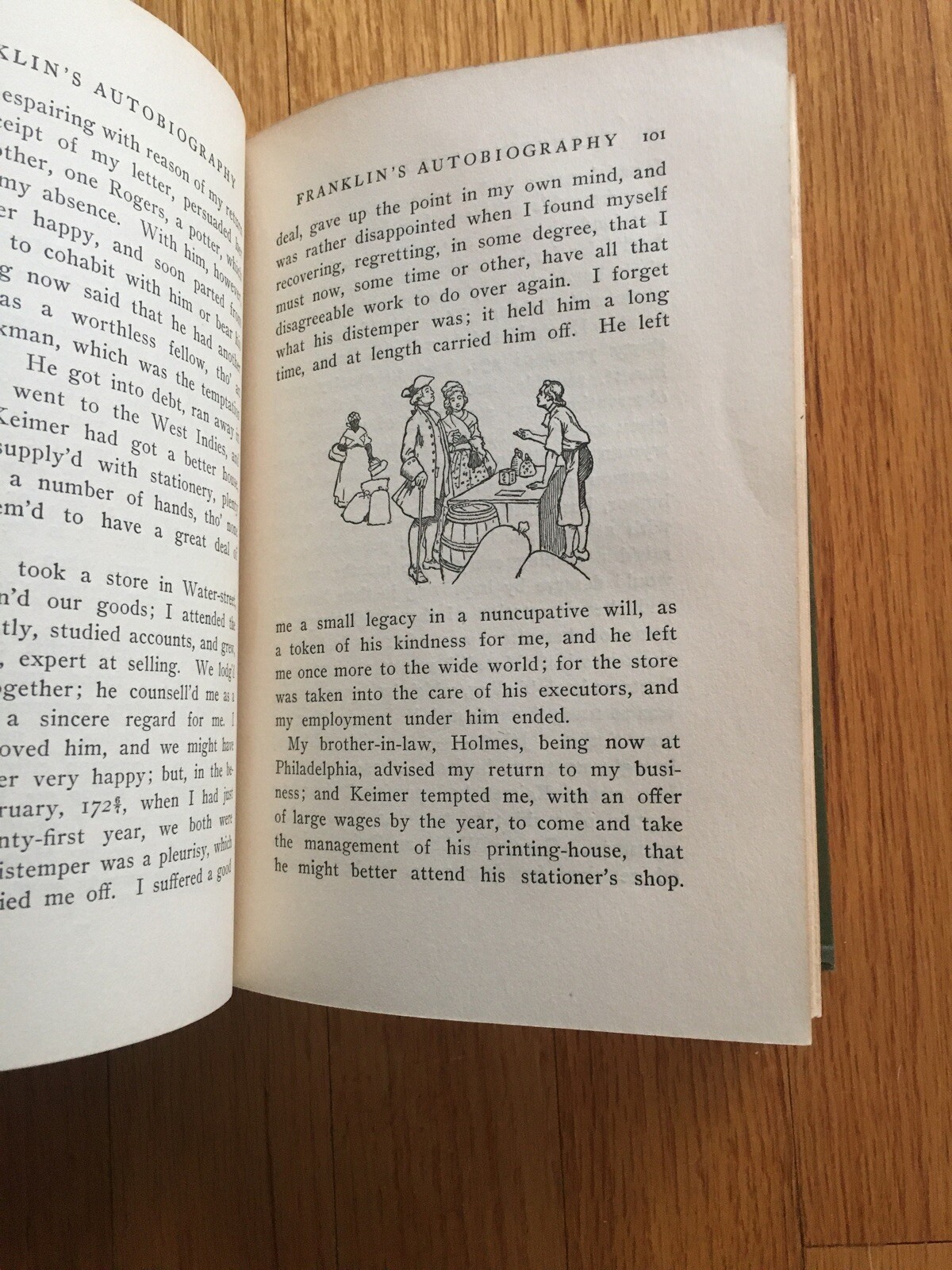 Benjamin Franklin’s Autobiography ~ William Lyon Phelps Copy Signed by R. Holt