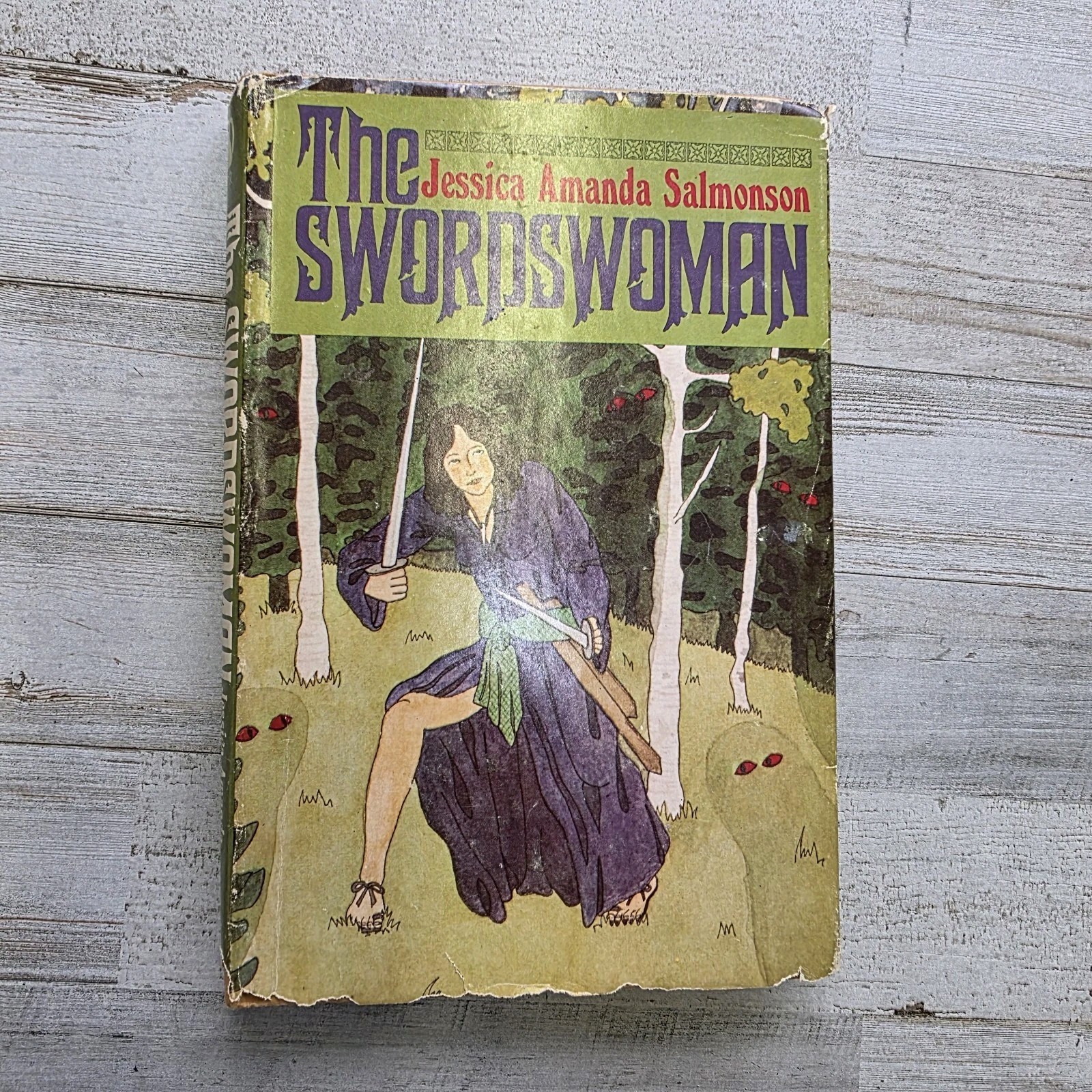 1982 Jessica A. Salmonson THE SWORDSWOMAN hc/dj fantasy novel TOR BOOKS BCE