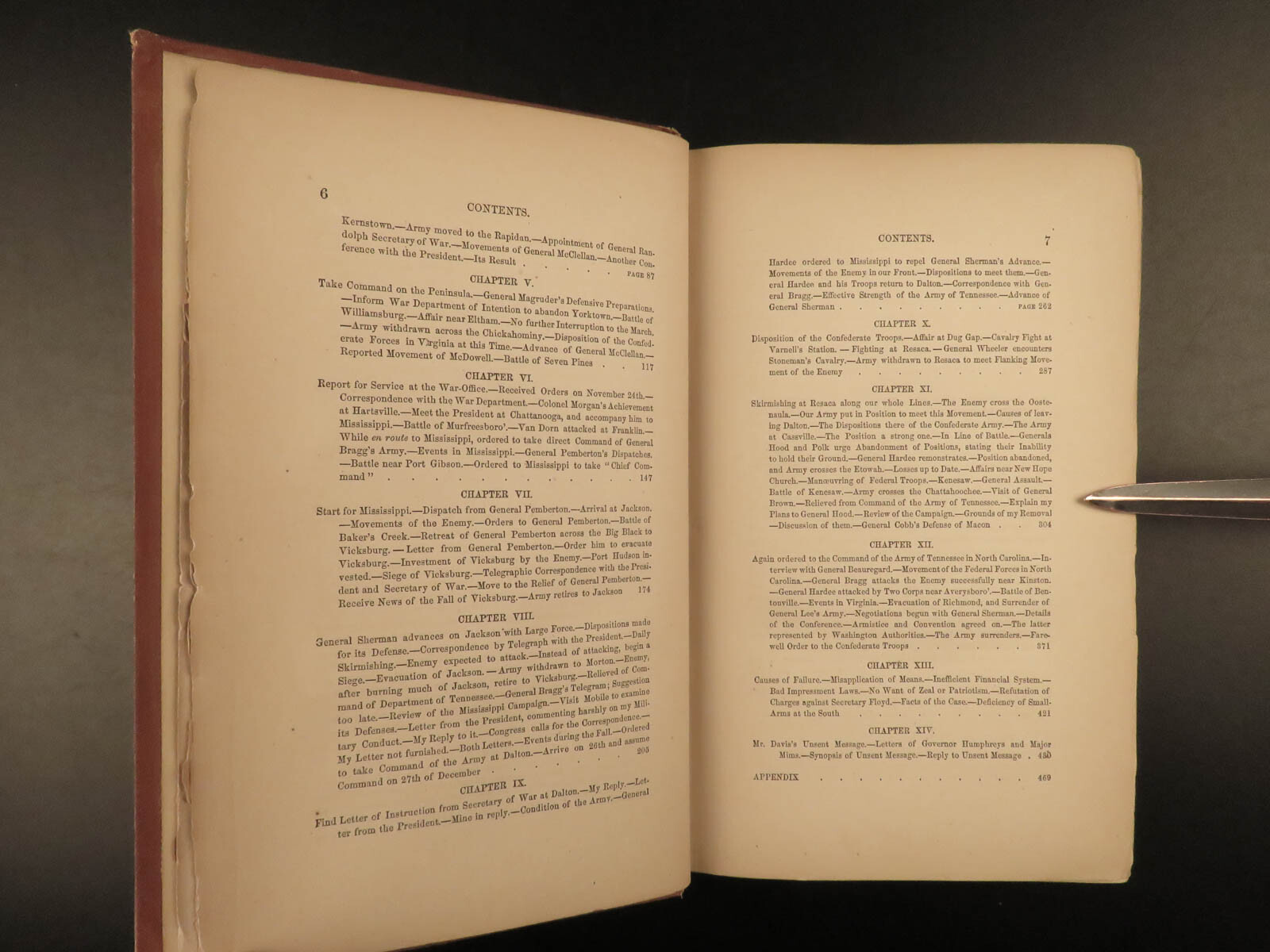 1874 1ed Confederate General Joseph E Johnston Civil War Narrative CSA Military