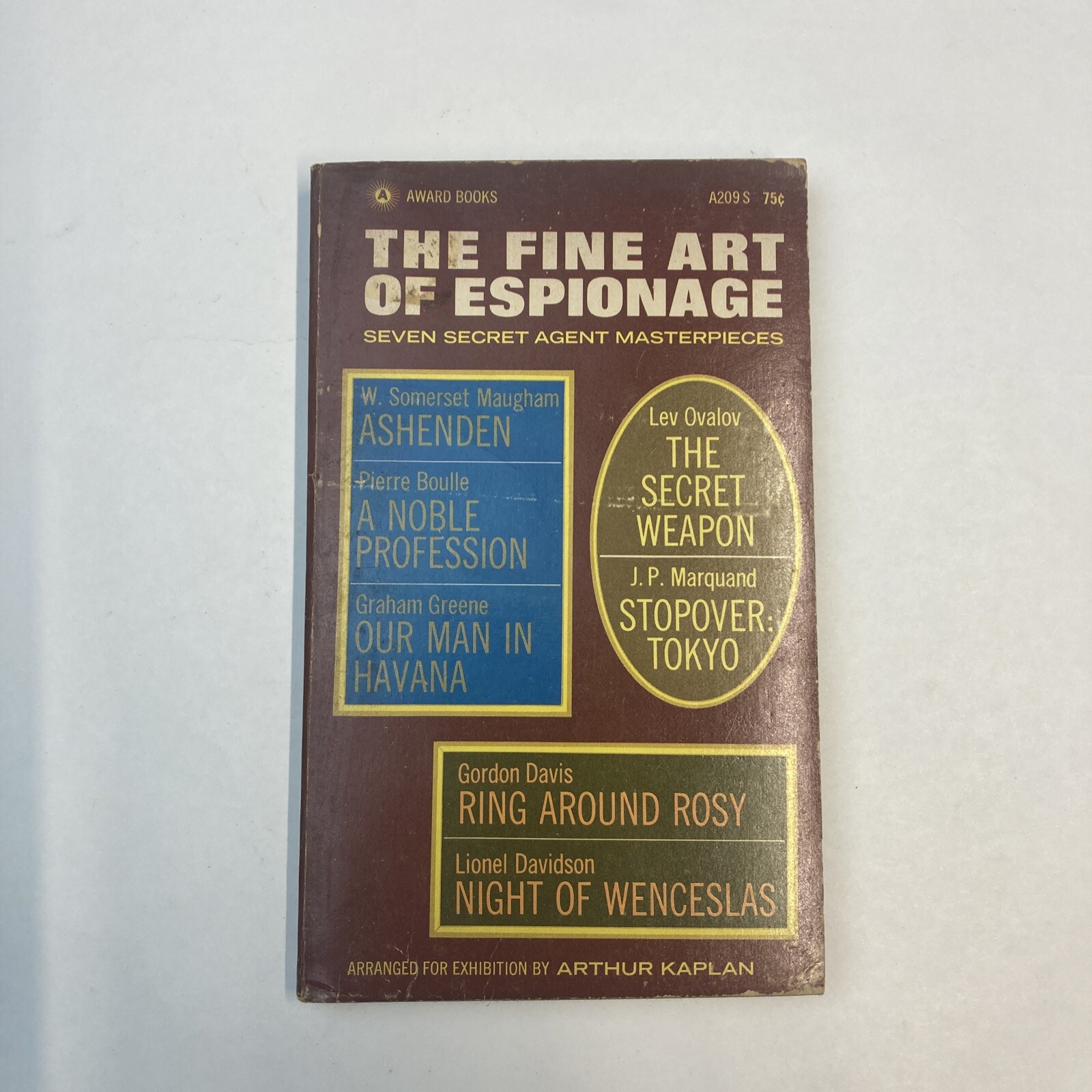 7 Stories The Fine Art of Espionage By Arthur Kaplan (Editor) 1967, Vintage PB