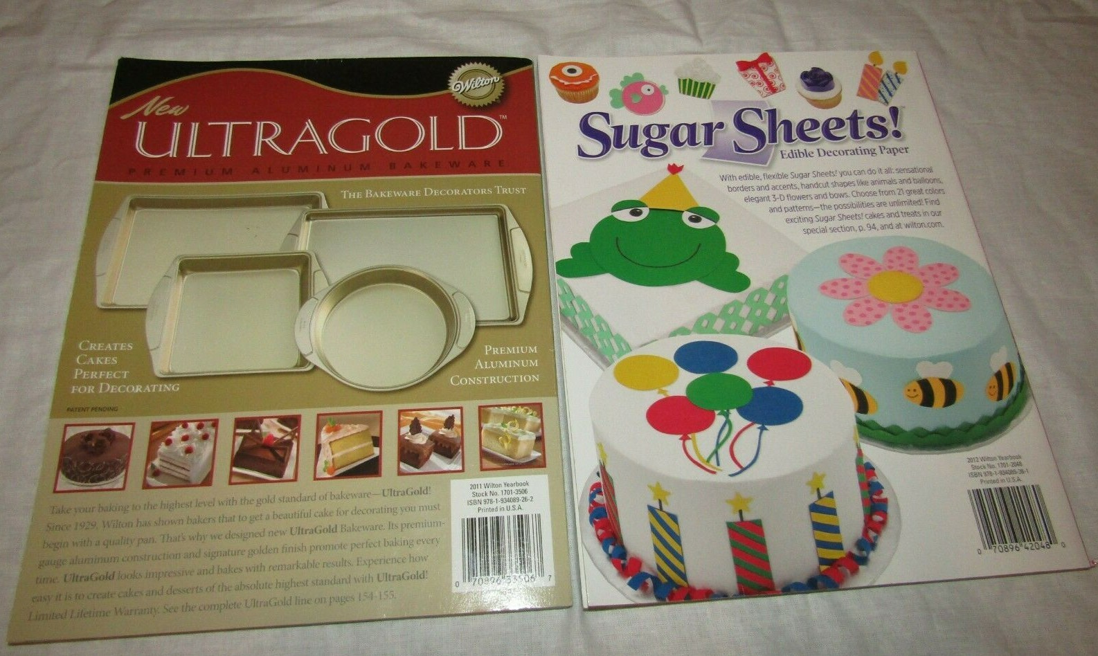 2 Wilton Cake Decorating 2011 2012 Yearbook Book Lot Christmas Holiday Party
