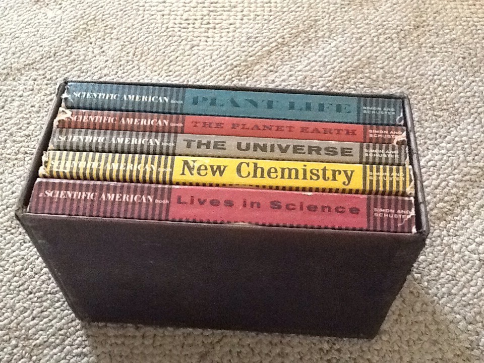 Boxed Set 5 Simon Schuster Scientific American Books; Science Chemistry Earth