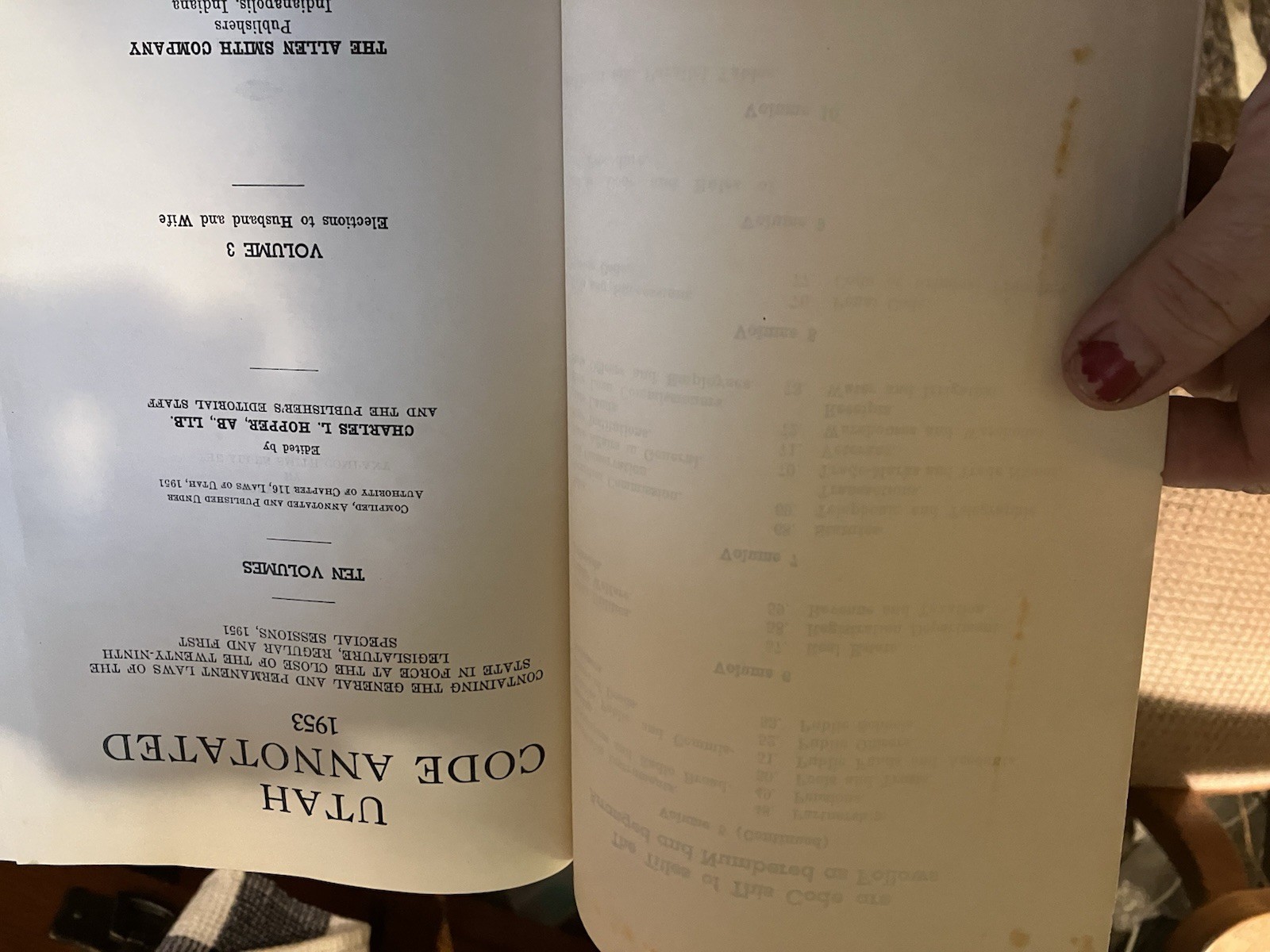 7 Pc Utah Code Annotated 1953 Volume 1-4 & 6,8,9 Old Law books W/ Supplements