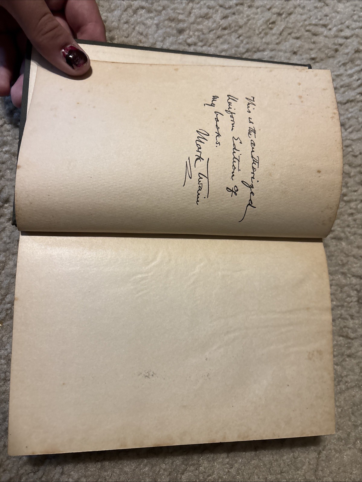A Tramp Abroad Mark Twain Authors National Edition Vol 1 1907 HC