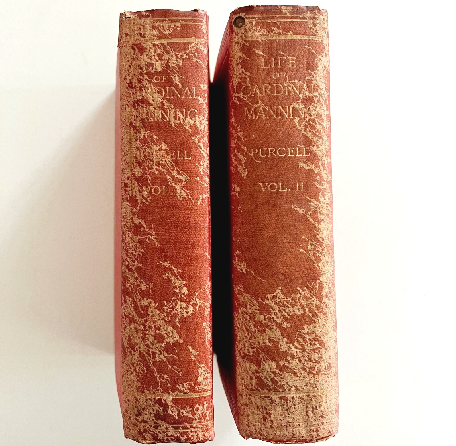 Life Of Cardinal Manning 1896 Victorian 2nd Edition HC Archbishop 2 Volumes HBS