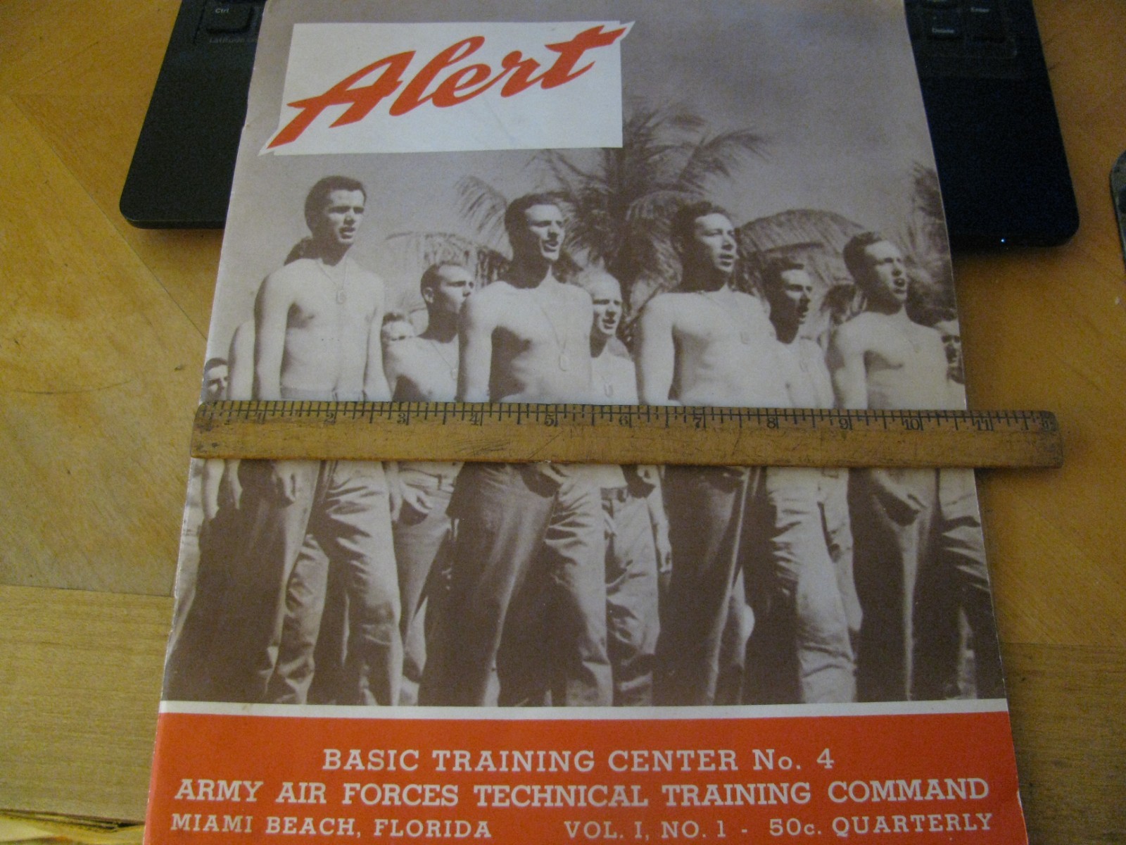1943 ALERT MAGAZINE WW2 BASIC TRAINING CENTER MIAMI FLORIDA VOL 1 NO 1 50 PGS