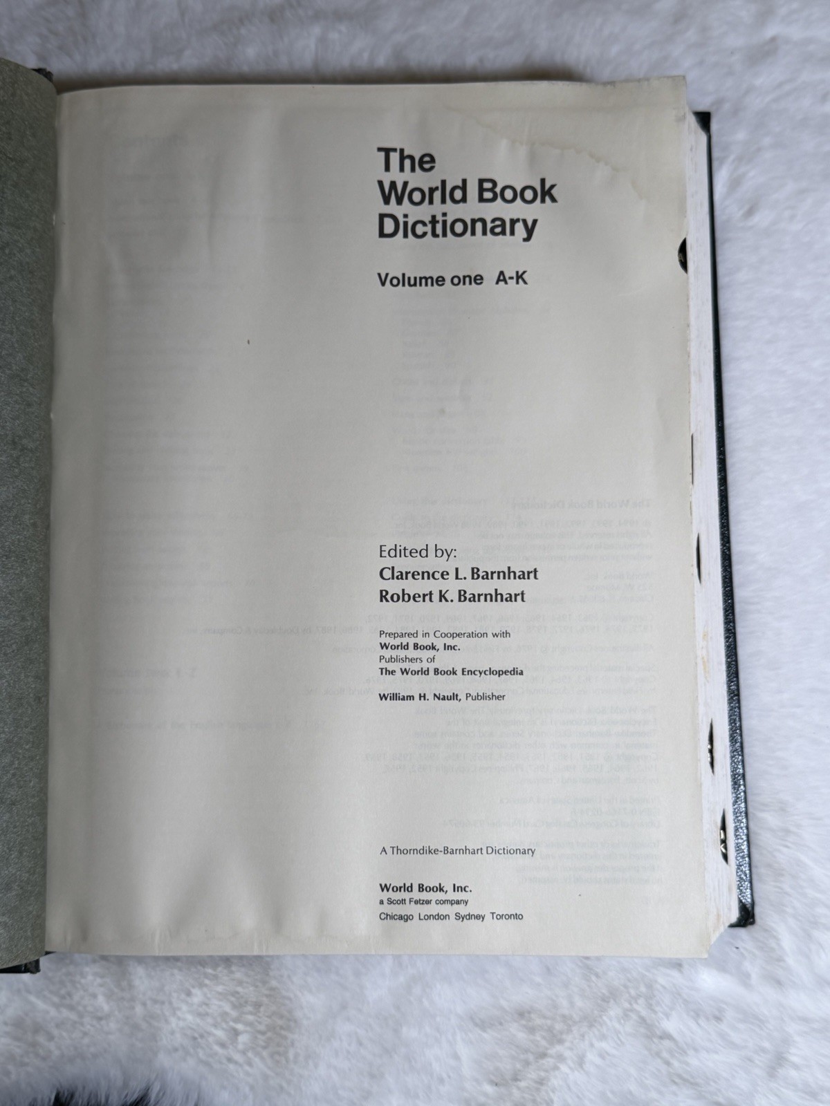 The World Book Dictionary Thorndike Barnhart 1994 Set Of 2 A-K and L-Z