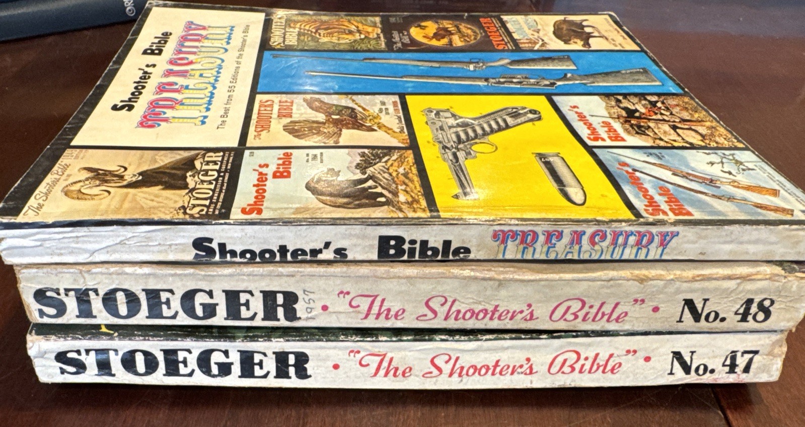 3 Vintage Shooter’s Bible Stooges- TREASURY , 47 And 48. Editions – Paperback