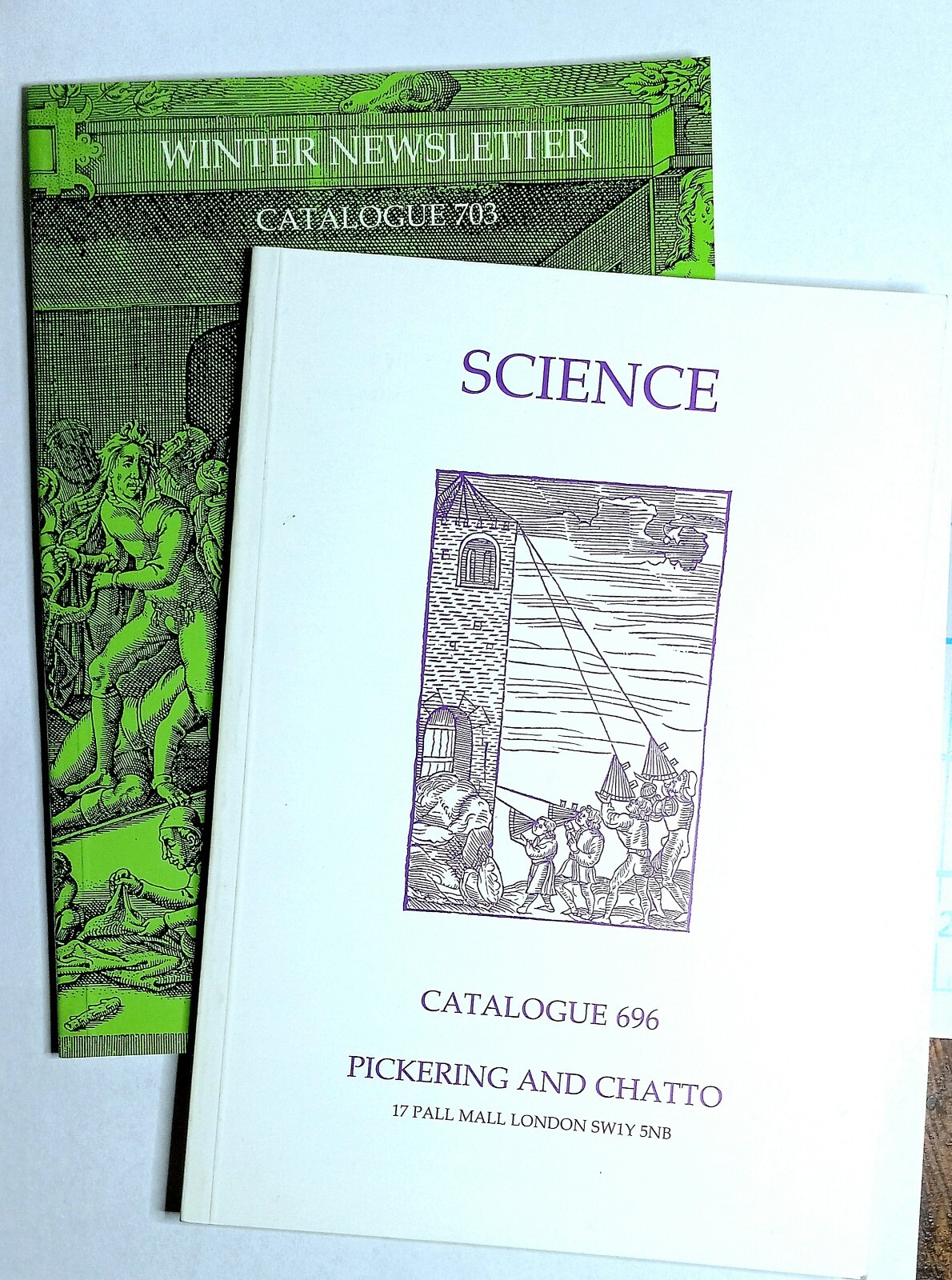 Pickering and Chatto.: 1992 Science Catalogue 696, Winter Newsletter, 1993, lot