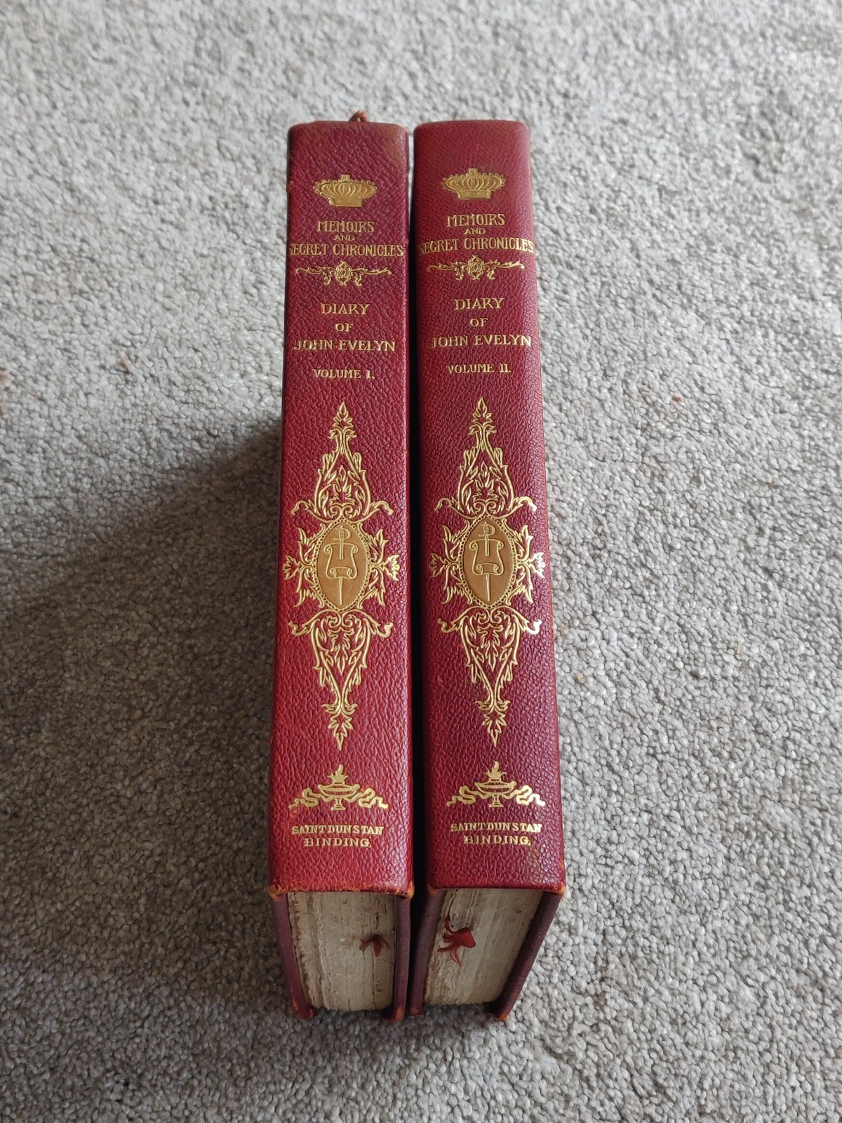 1901 Memoirs & Secret Chronicles Diary of John Evelyn Vol 1-2 #235/1000
