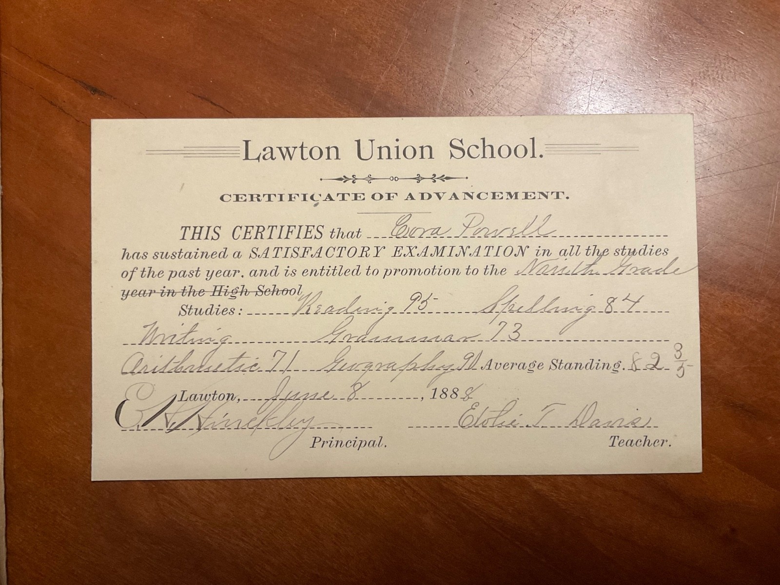 1875 THE GRADED SCHOOL FIFTH READER – T W HARVEY Lawton, Michigan w/1888 Cert!