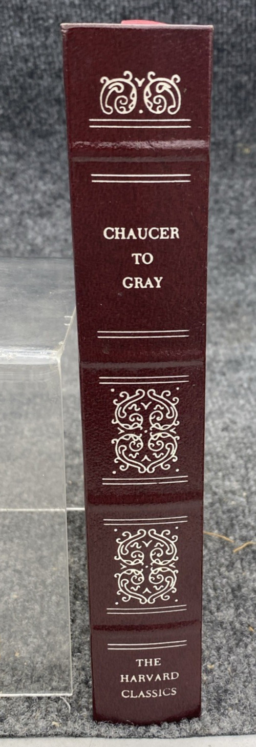 The Harvard Classics English Poetry Vol 1 Chaucer to Gray 1980 Grolier Deluxe Ed