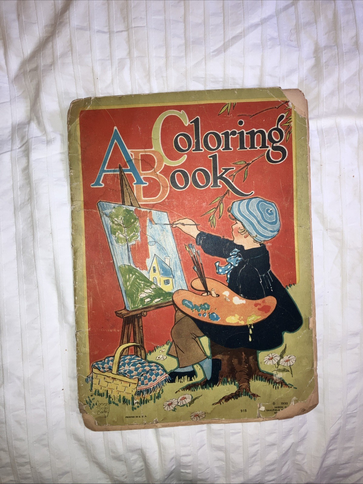 Vintage 1929 ABC Coloring Book Corinne Bailey