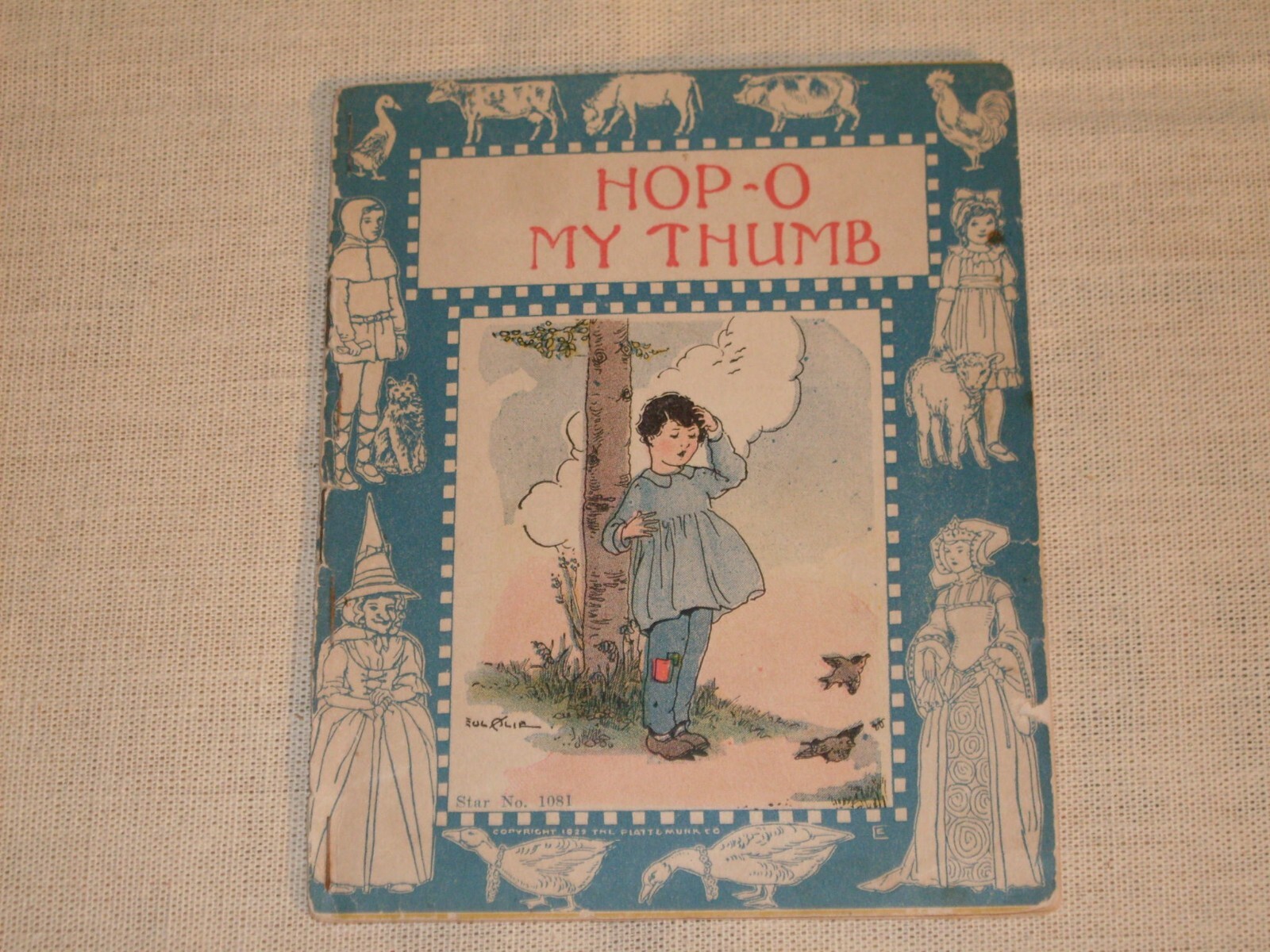 Vintage Hop-O My Thumb Children’s Fairy Tale reader. 1922, 14 pgs. Rare!
