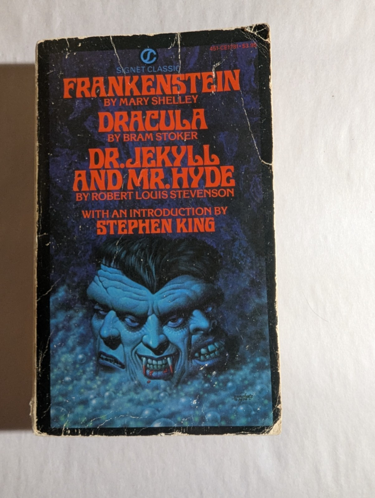 Frankenstein, Dracula, & Dr Jekyll Mr Hyde Signet Classic 1978 Intro by S. King