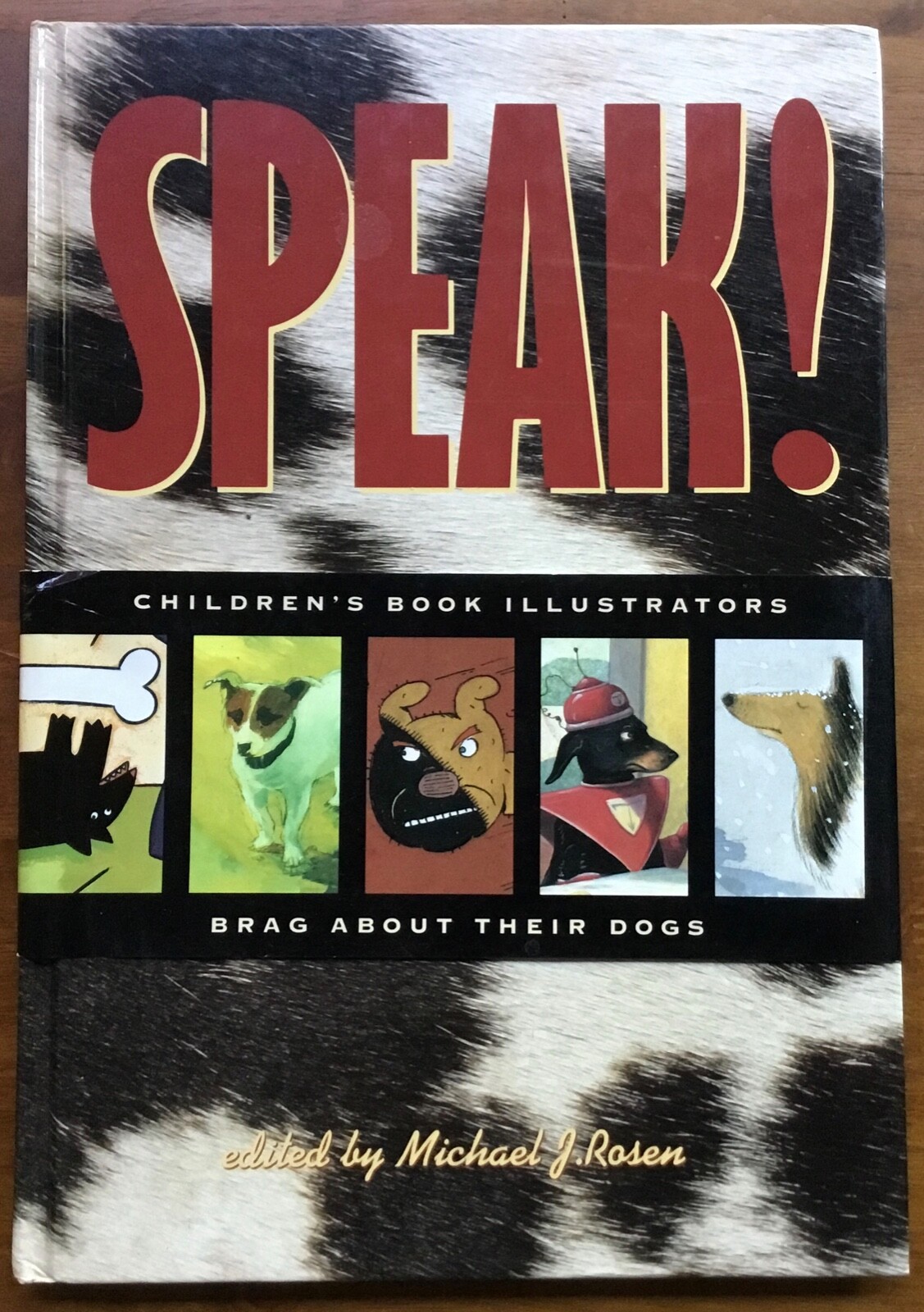 AUTOGRAPHED VG 1993 HC DJ 1st Ed Speak illustrators Dog Brag Michael Rosen Hyman