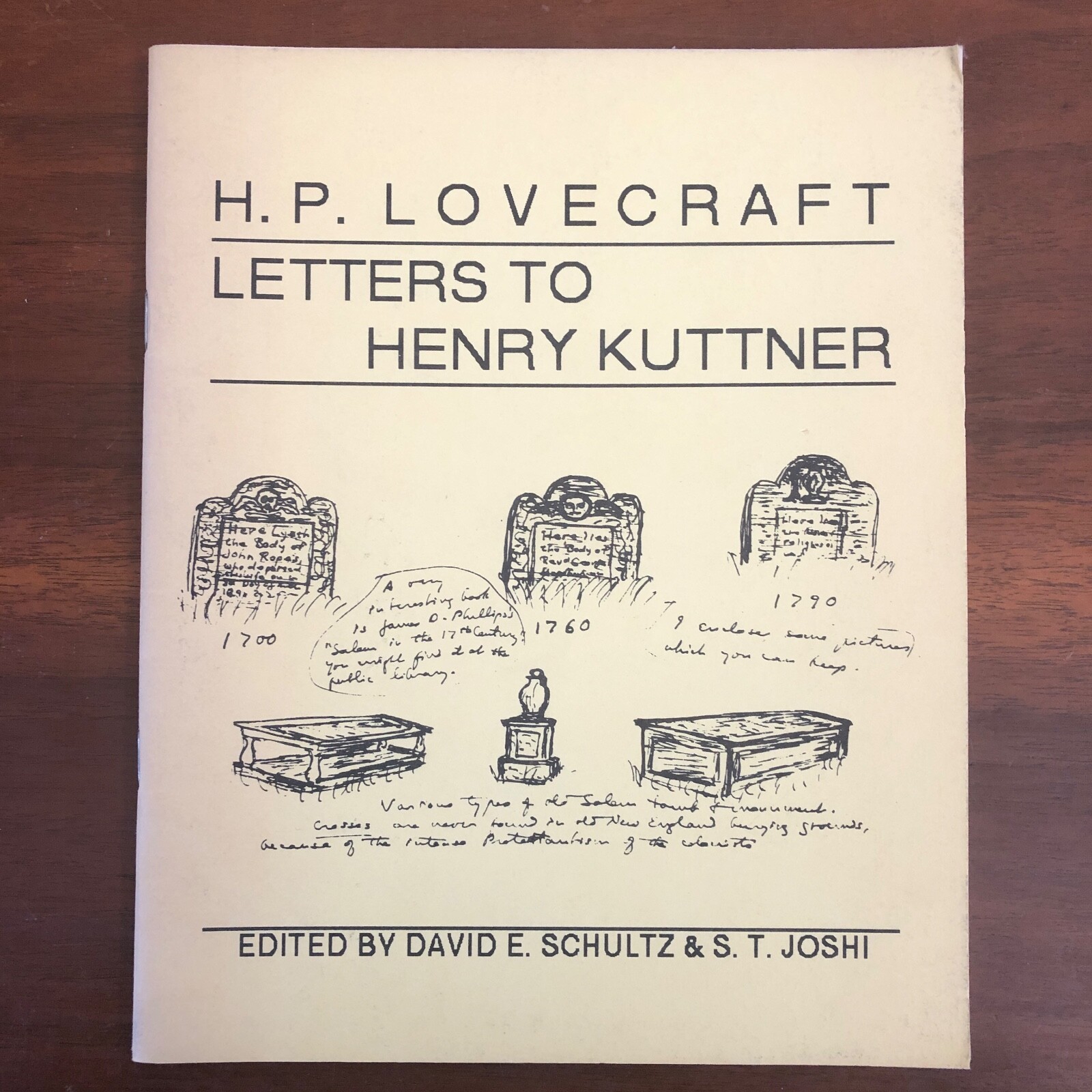 H. P. LOVECRAFT LETTERS TO HENRY KUTTNER David E. Schultz & S. T. Joshi 1st US)