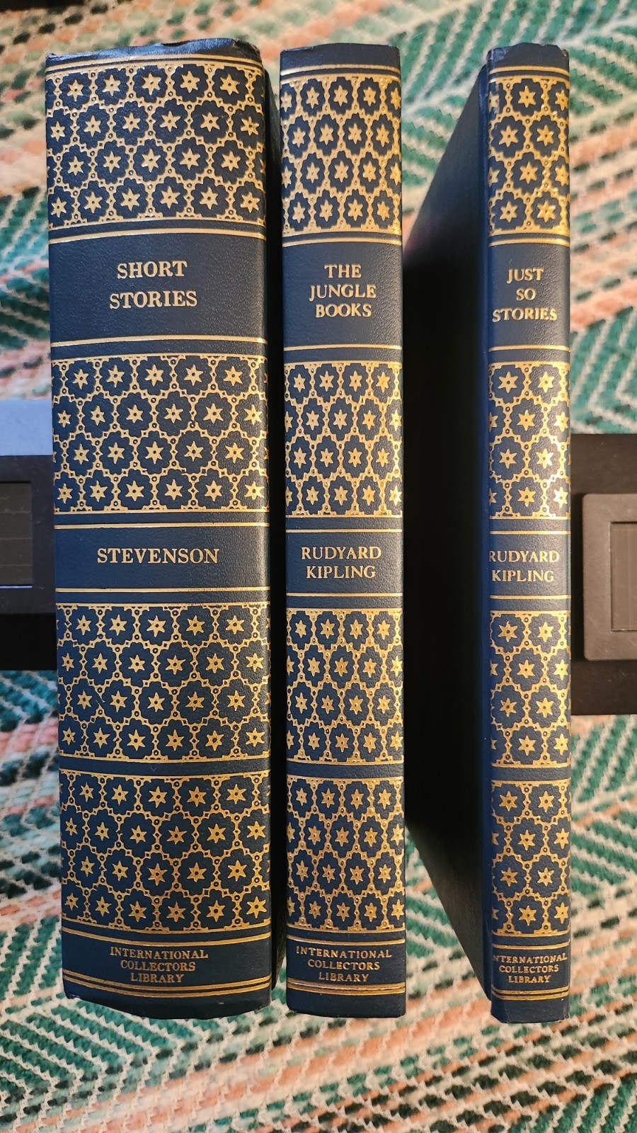 International Collector’s Library: Stevenson/ 2 Kipling – Good Condition HC