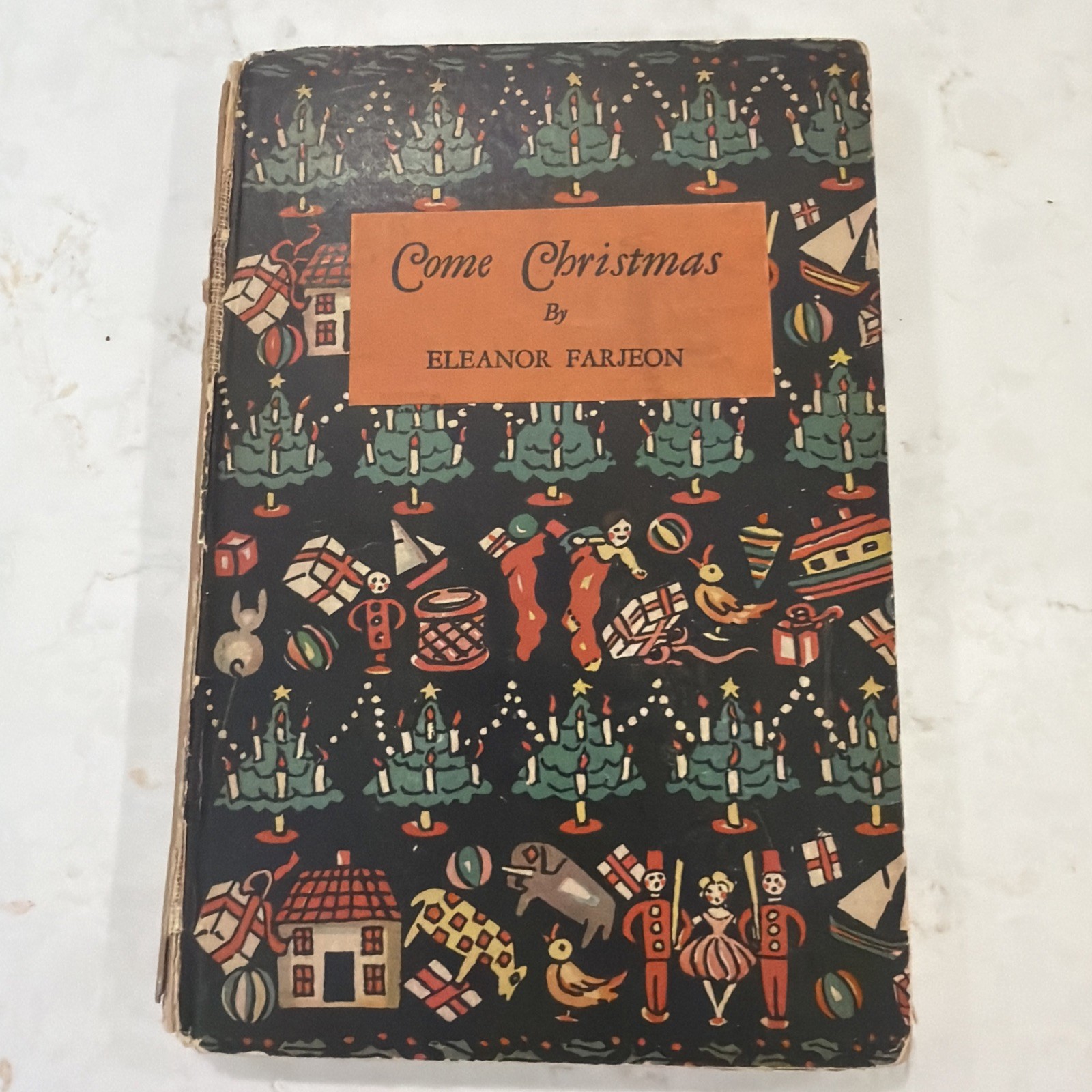 Come Christmas Vintage Poetry Book By Eleanor Farjeon/Illustrator: Rachel Field
