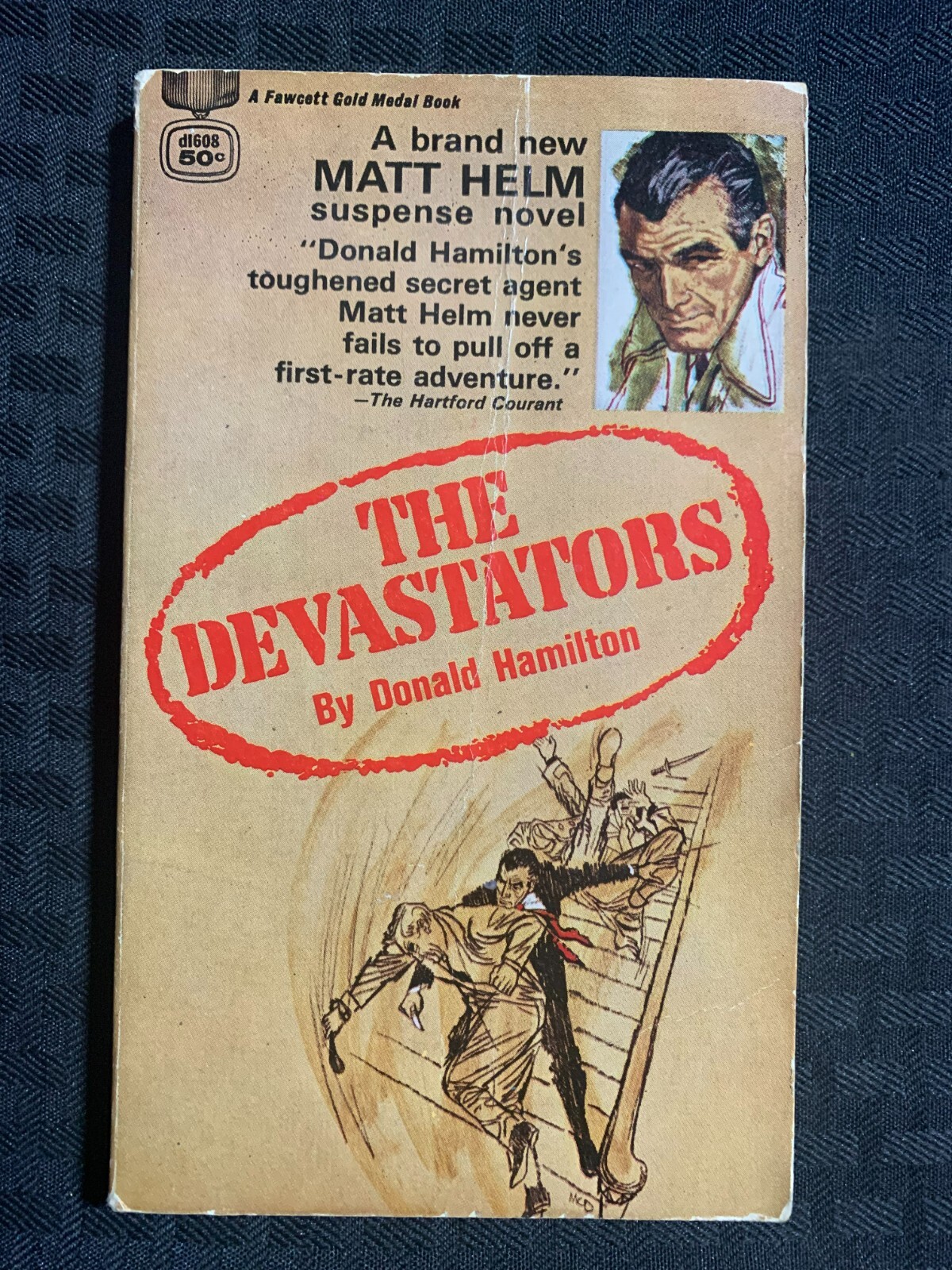 1965 THE DEVASTATORS by Donald Hamilton G/VG 3.0 1st Fawcett GM d1608 Paperback