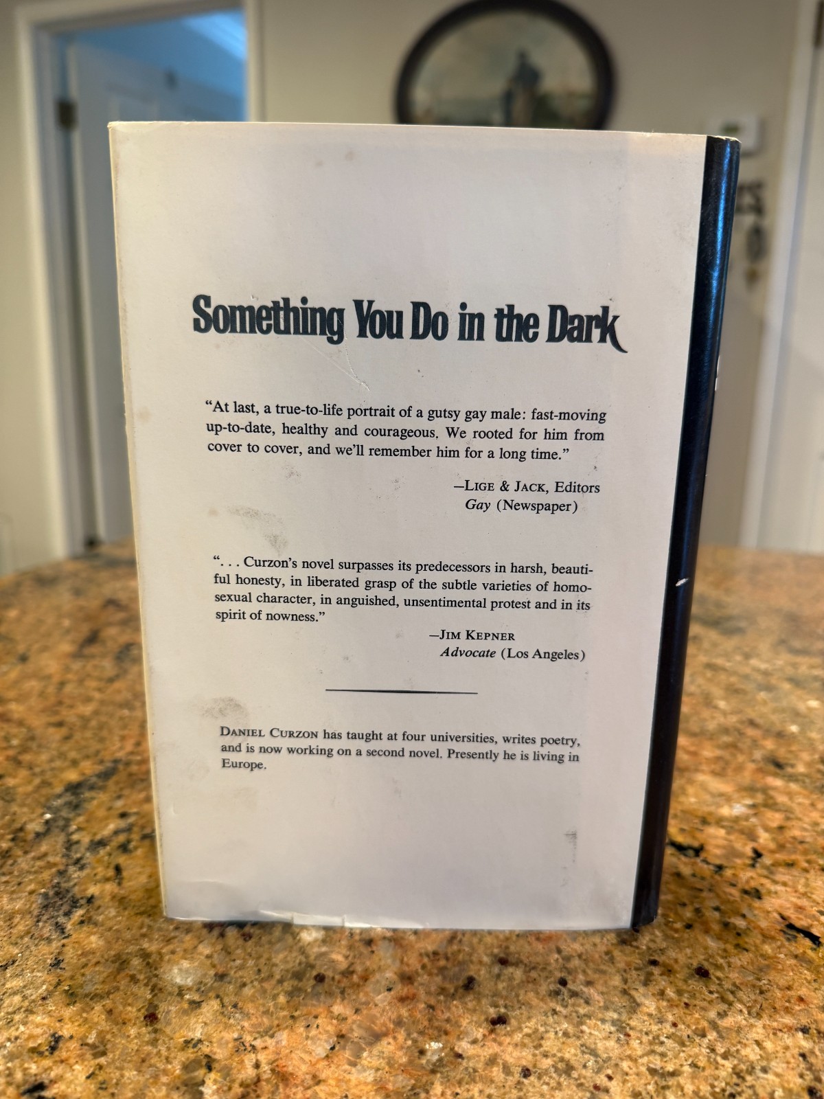 Dan Curzon / Something You Do in the Dark 1st Edition 1971