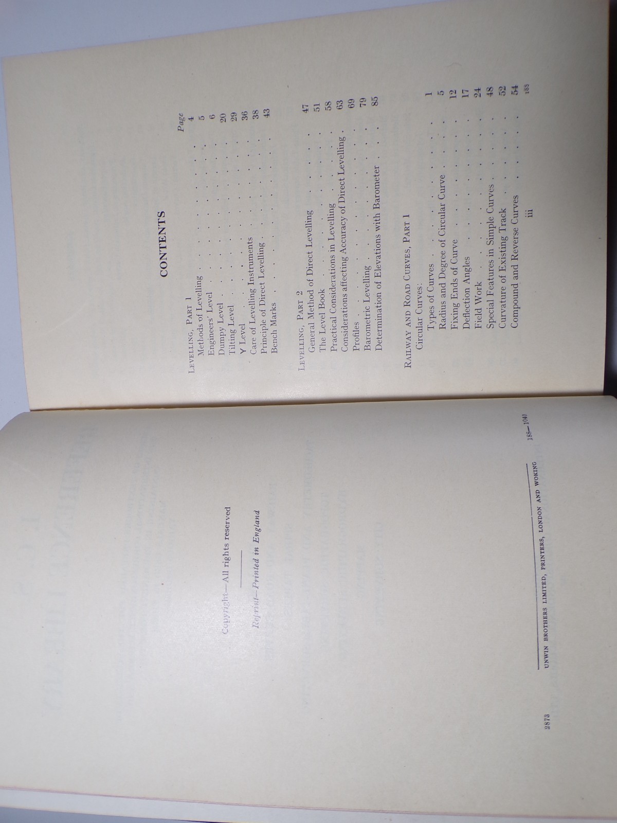 ICS Reference Library Railway & Road Curves, Mapping, Topographical Surveying