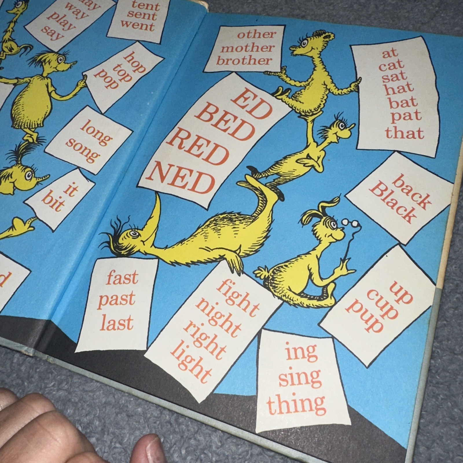 Dr. Seuss Hop On Pop 1963 First Book Club Edition Random House
