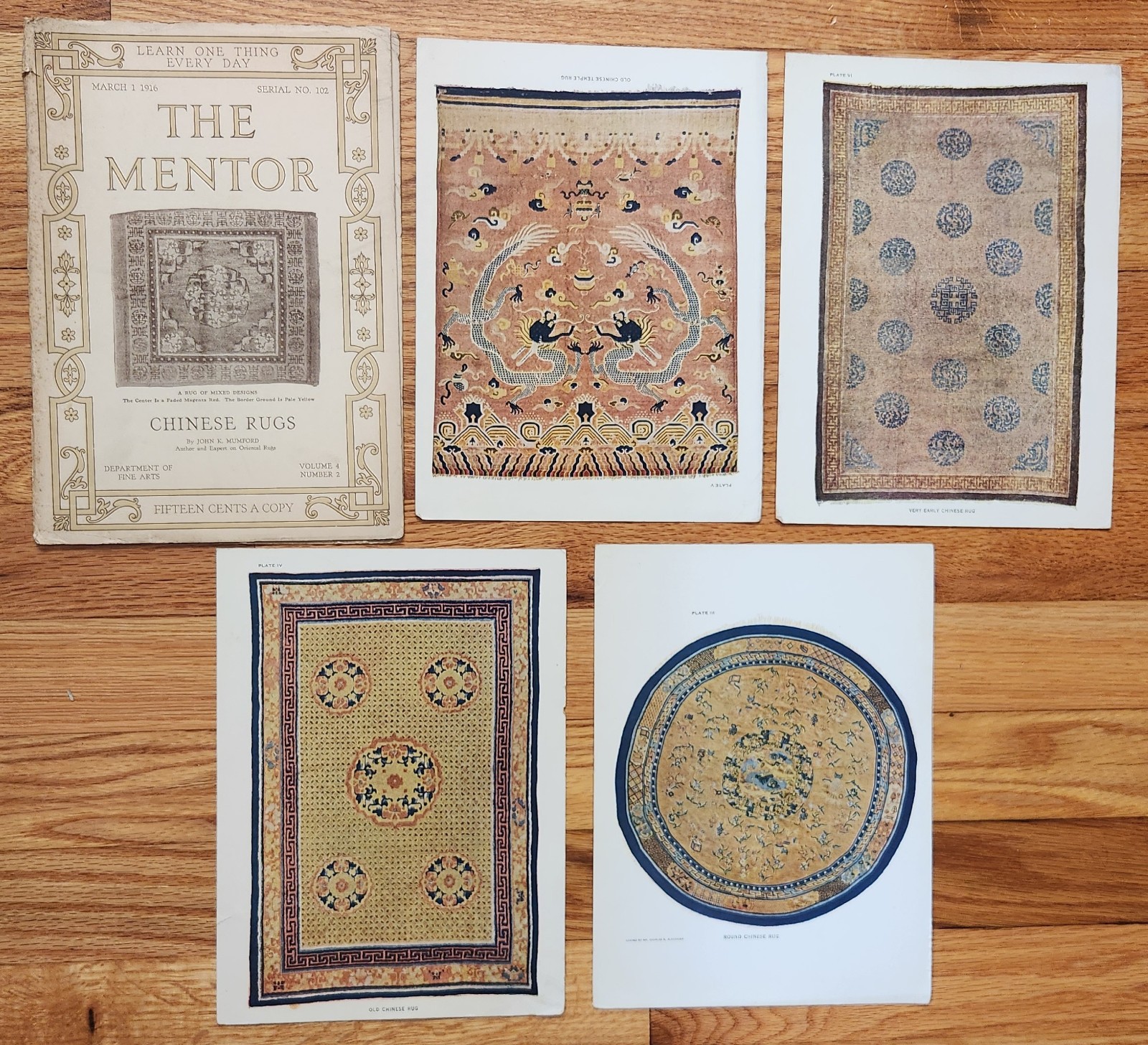 The Mentor Magazine w/ Inserts Mar. 1, 1916 #102 Chinese Rugs – J. Mumford