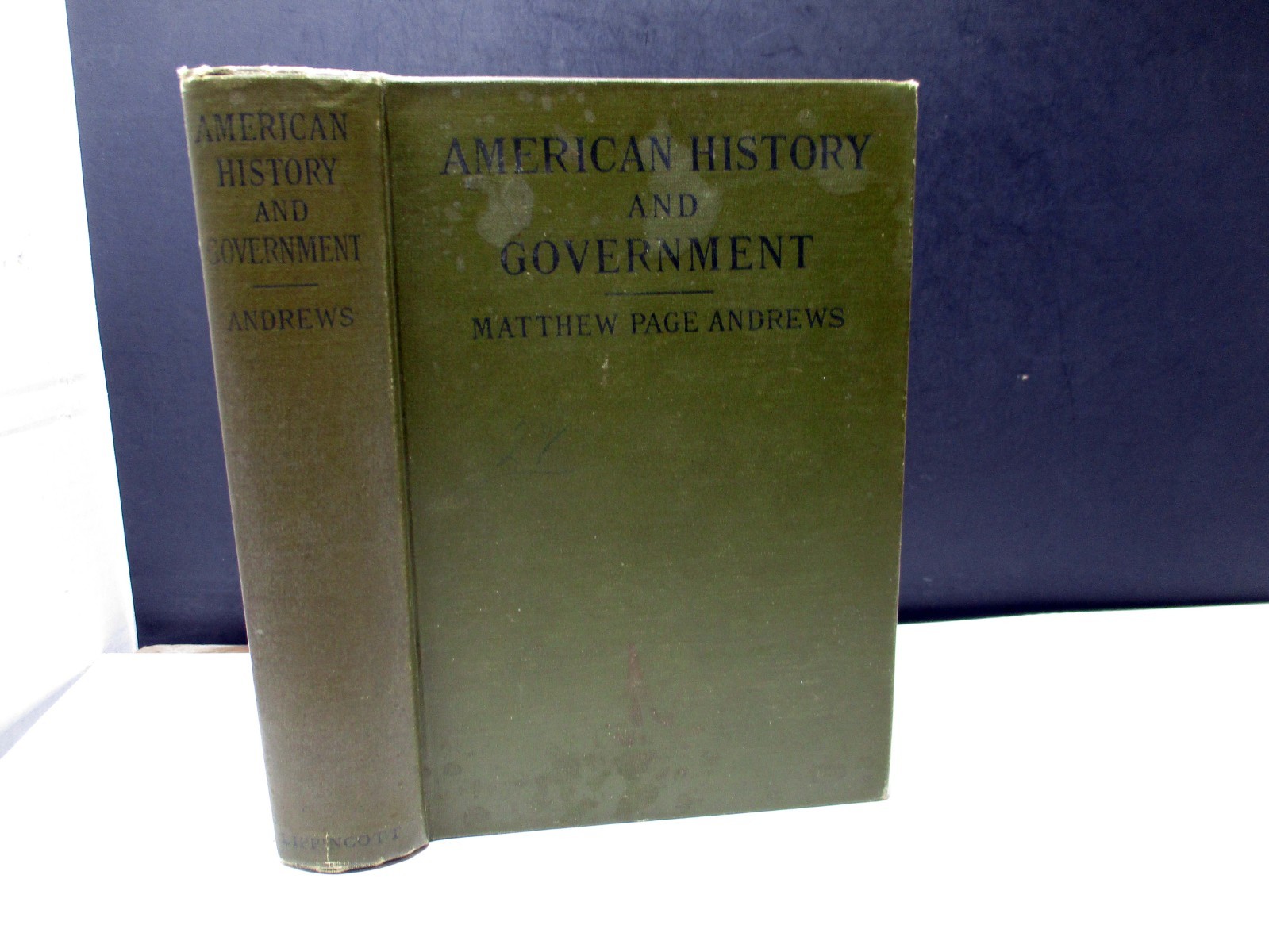 American History And Government Matthew Andrews 1921