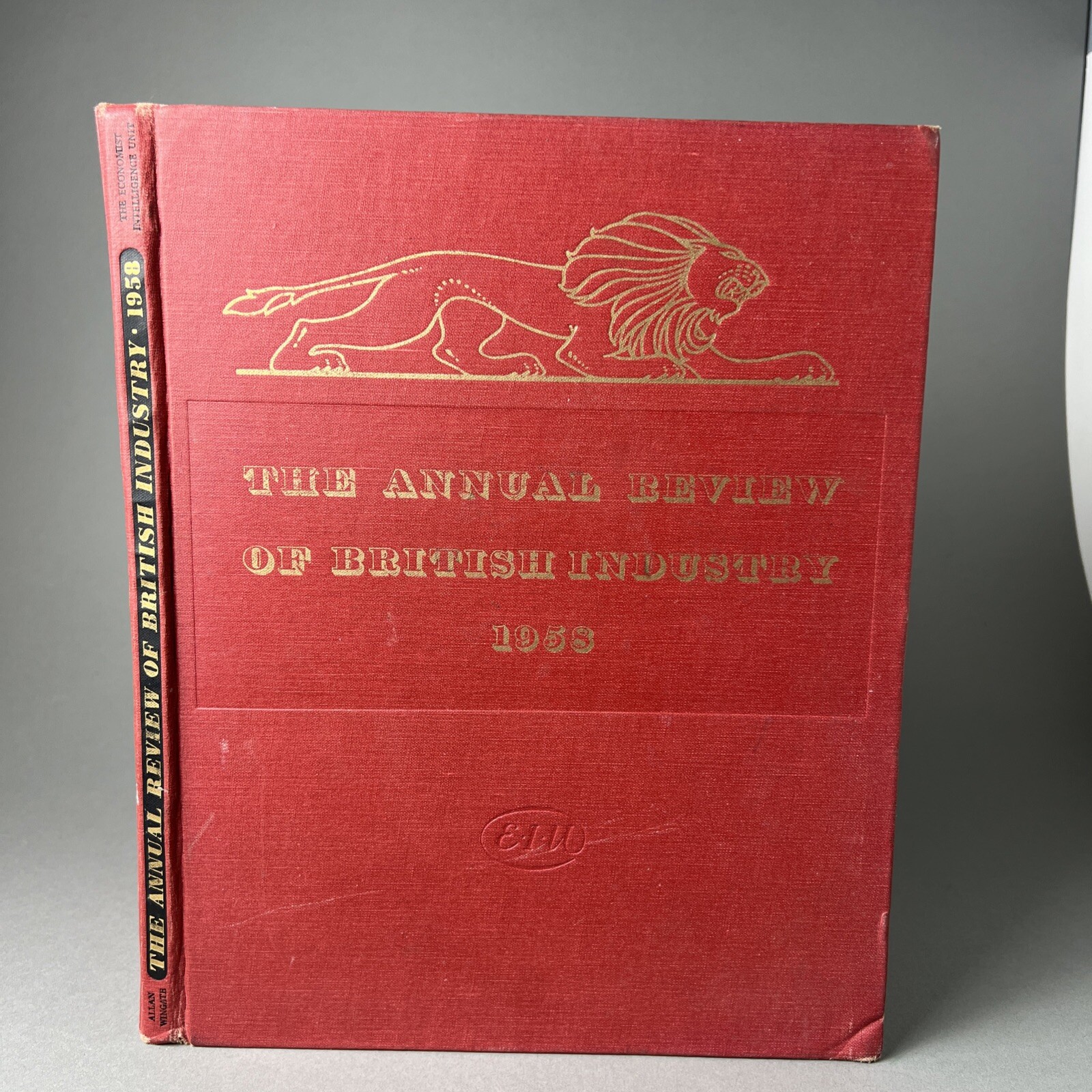 1958 Annual Review of British Industry Economist Intelligence Unit Signed Letter