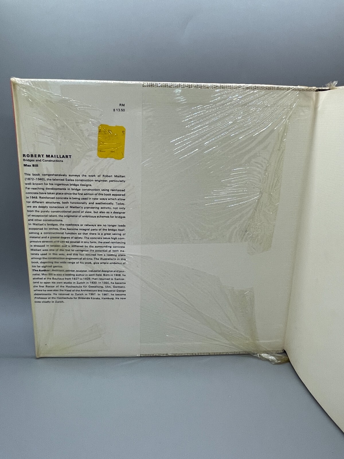 Robert Maillart Bridges and Constructions by Max Bill, Praeger 1969 Book