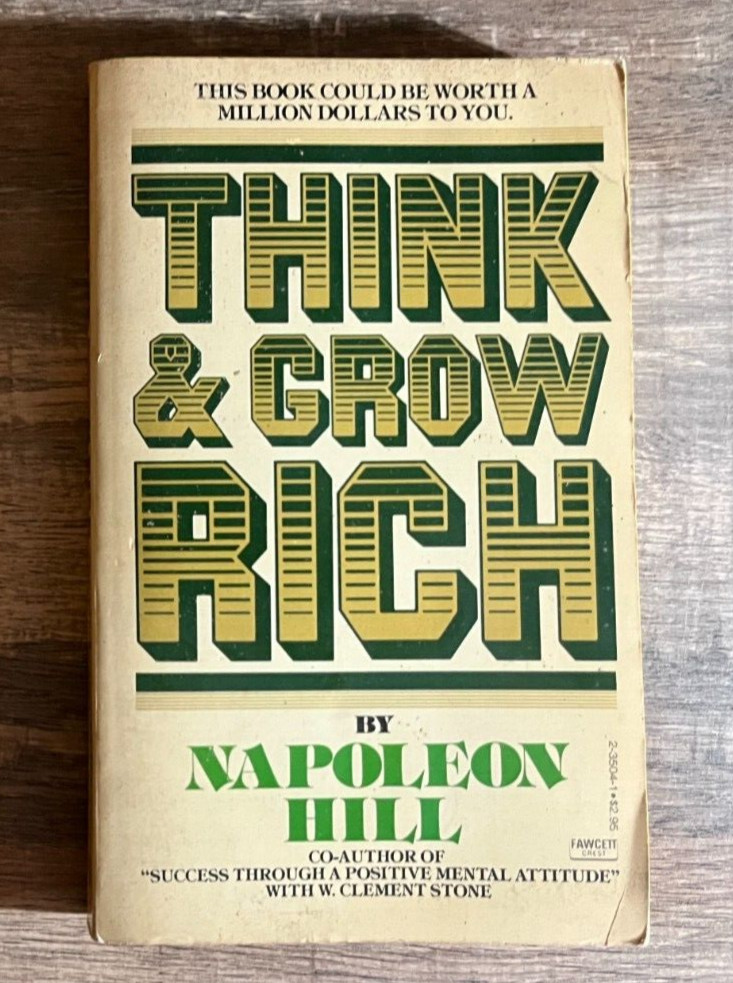 PB# Think And Grow Rich by Napoleon Hill 1963 Fawcett Crest Vintage Paperback