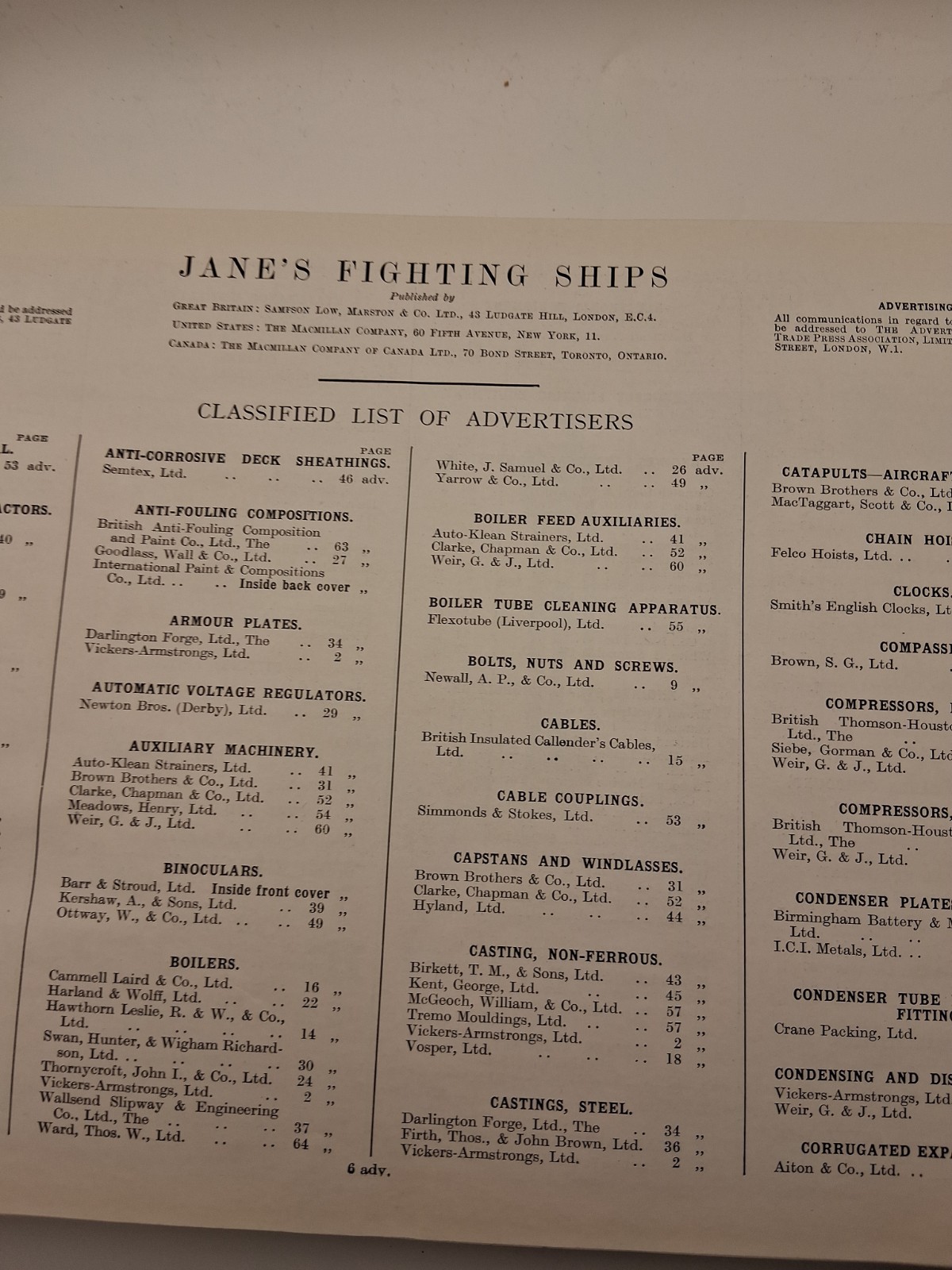 Jane’s Fighting Ships 1944-5, First Edition, 1944-45