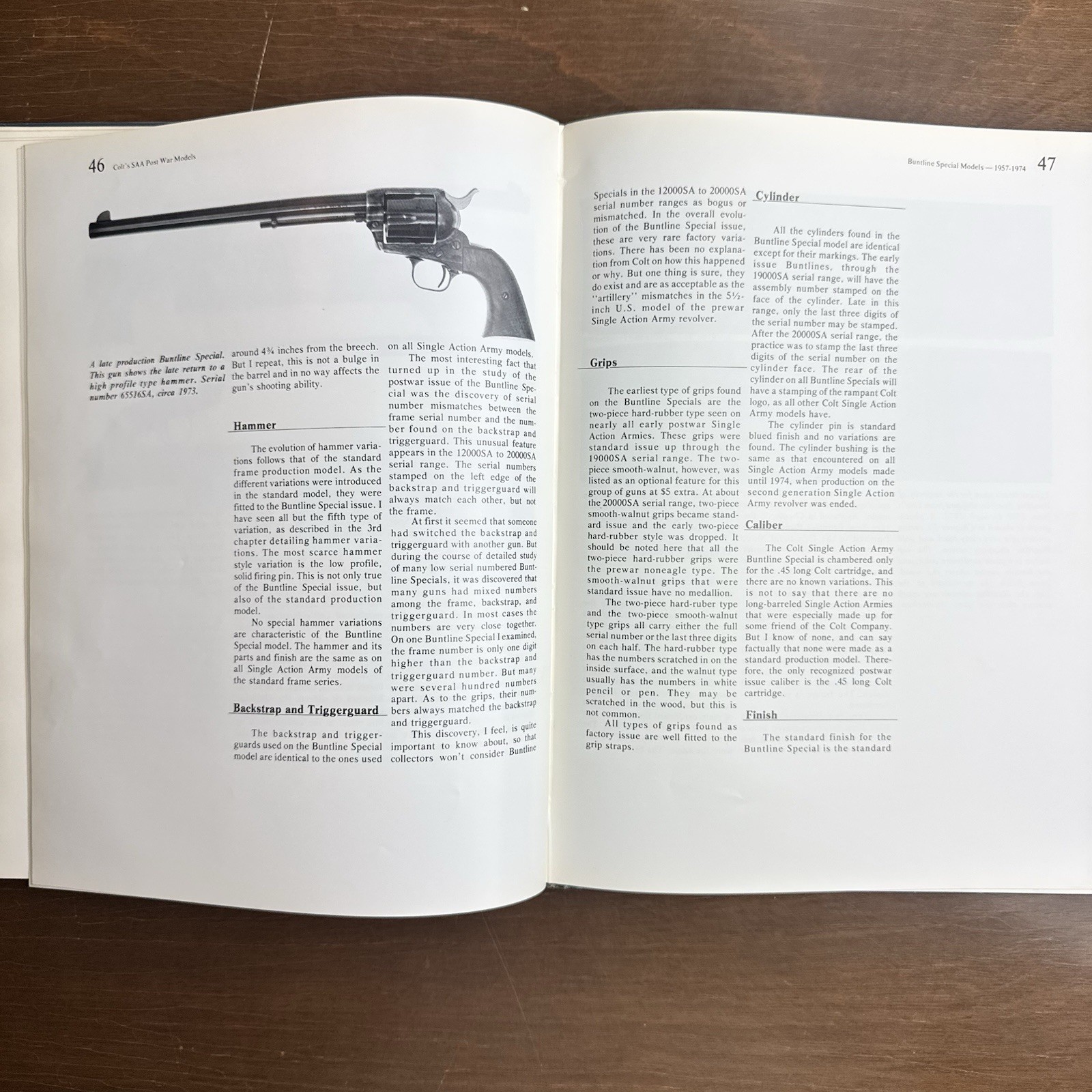 Colt’s Single Action Army Post War Models hardcover 1st Edition No Sleeve